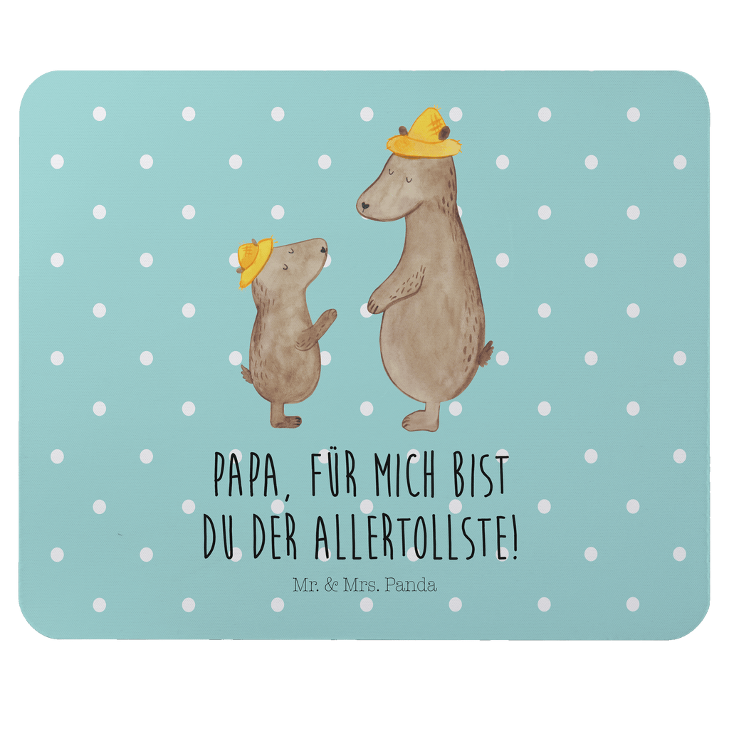 Mauspad Bären mit Hut Mousepad, Computer zubehör, Büroausstattung, PC Zubehör, Arbeitszimmer, Mauspad, Einzigartiges Mauspad, Designer Mauspad, Familie, Vatertag, Muttertag, Bruder, Schwester, Mama, Papa, Oma, Opa, Bär, Bären, Vater, Papi, Paps, Dad, Daddy, Lieblingsmensch, Sohn, Söhne, Kind, Kinder, Vater-Sohn, Family, Vorbild