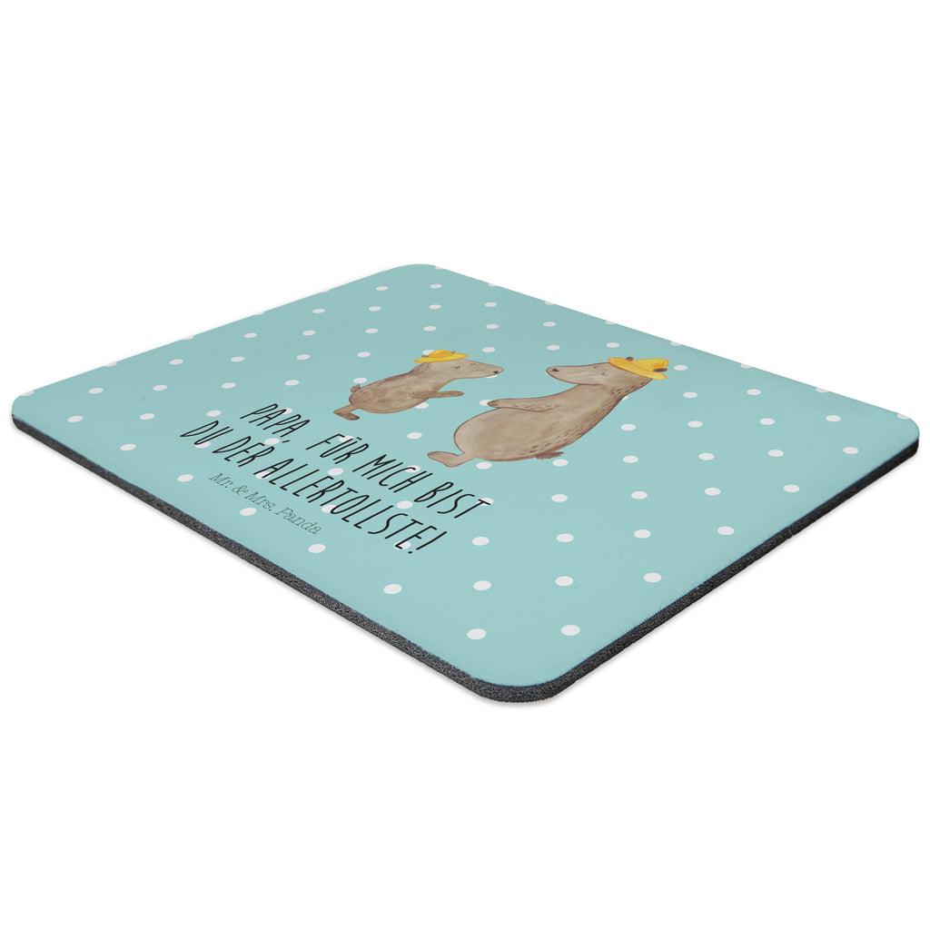 Mauspad Bären mit Hut Mousepad, Computer zubehör, Büroausstattung, PC Zubehör, Arbeitszimmer, Mauspad, Einzigartiges Mauspad, Designer Mauspad, Familie, Vatertag, Muttertag, Bruder, Schwester, Mama, Papa, Oma, Opa, Bär, Bären, Vater, Papi, Paps, Dad, Daddy, Lieblingsmensch, Sohn, Söhne, Kind, Kinder, Vater-Sohn, Family, Vorbild