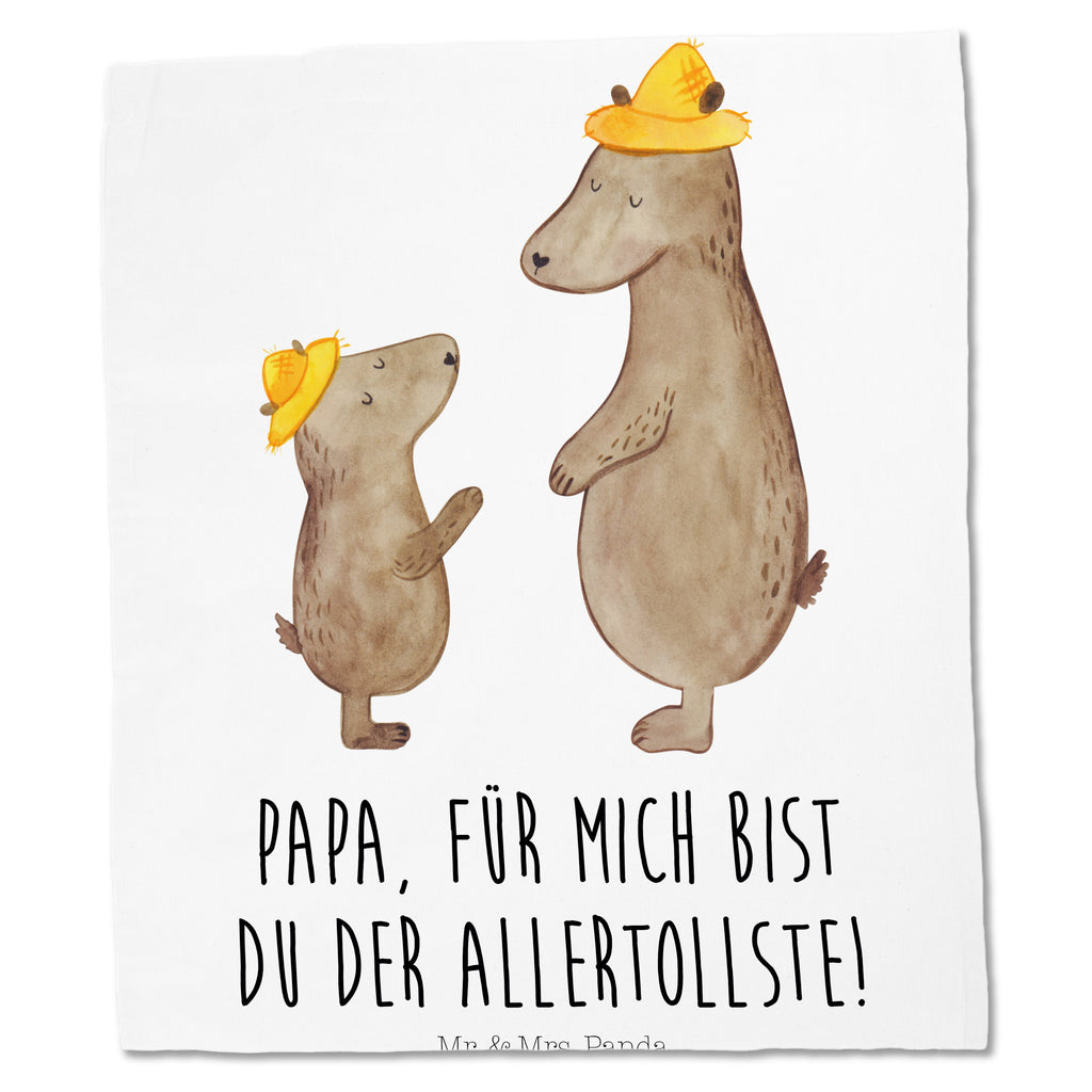 Tragetasche Bären mit Hut Beuteltasche, Beutel, Einkaufstasche, Jutebeutel, Stoffbeutel, Familie, Vatertag, Muttertag, Bruder, Schwester, Mama, Papa, Oma, Opa, Bär, Bären, Vater, Papi, Paps, Dad, Daddy, Lieblingsmensch, Sohn, Söhne, Kind, Kinder, Vater-Sohn, Family, Vorbild