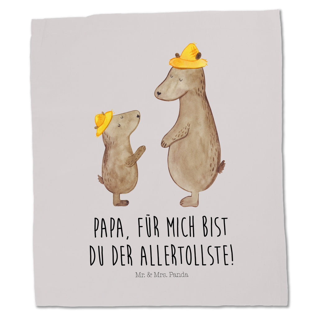 Tragetasche Bären mit Hut Beuteltasche, Beutel, Einkaufstasche, Jutebeutel, Stoffbeutel, Familie, Vatertag, Muttertag, Bruder, Schwester, Mama, Papa, Oma, Opa, Bär, Bären, Vater, Papi, Paps, Dad, Daddy, Lieblingsmensch, Sohn, Söhne, Kind, Kinder, Vater-Sohn, Family, Vorbild