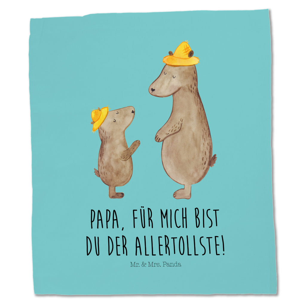 Tragetasche Bären mit Hut Beuteltasche, Beutel, Einkaufstasche, Jutebeutel, Stoffbeutel, Familie, Vatertag, Muttertag, Bruder, Schwester, Mama, Papa, Oma, Opa, Bär, Bären, Vater, Papi, Paps, Dad, Daddy, Lieblingsmensch, Sohn, Söhne, Kind, Kinder, Vater-Sohn, Family, Vorbild