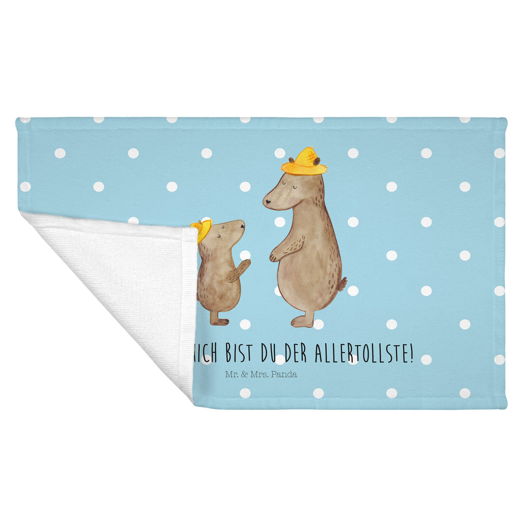 Gäste Handtuch Bären mit Hut Gästetuch, Reisehandtuch, Sport Handtuch, Frottier, Kinder Handtuch, Familie, Vatertag, Muttertag, Bruder, Schwester, Mama, Papa, Oma, Opa, Bär, Bären, Vater, Papi, Paps, Dad, Daddy, Lieblingsmensch, Sohn, Söhne, Kind, Kinder, Vater-Sohn, Family, Vorbild
