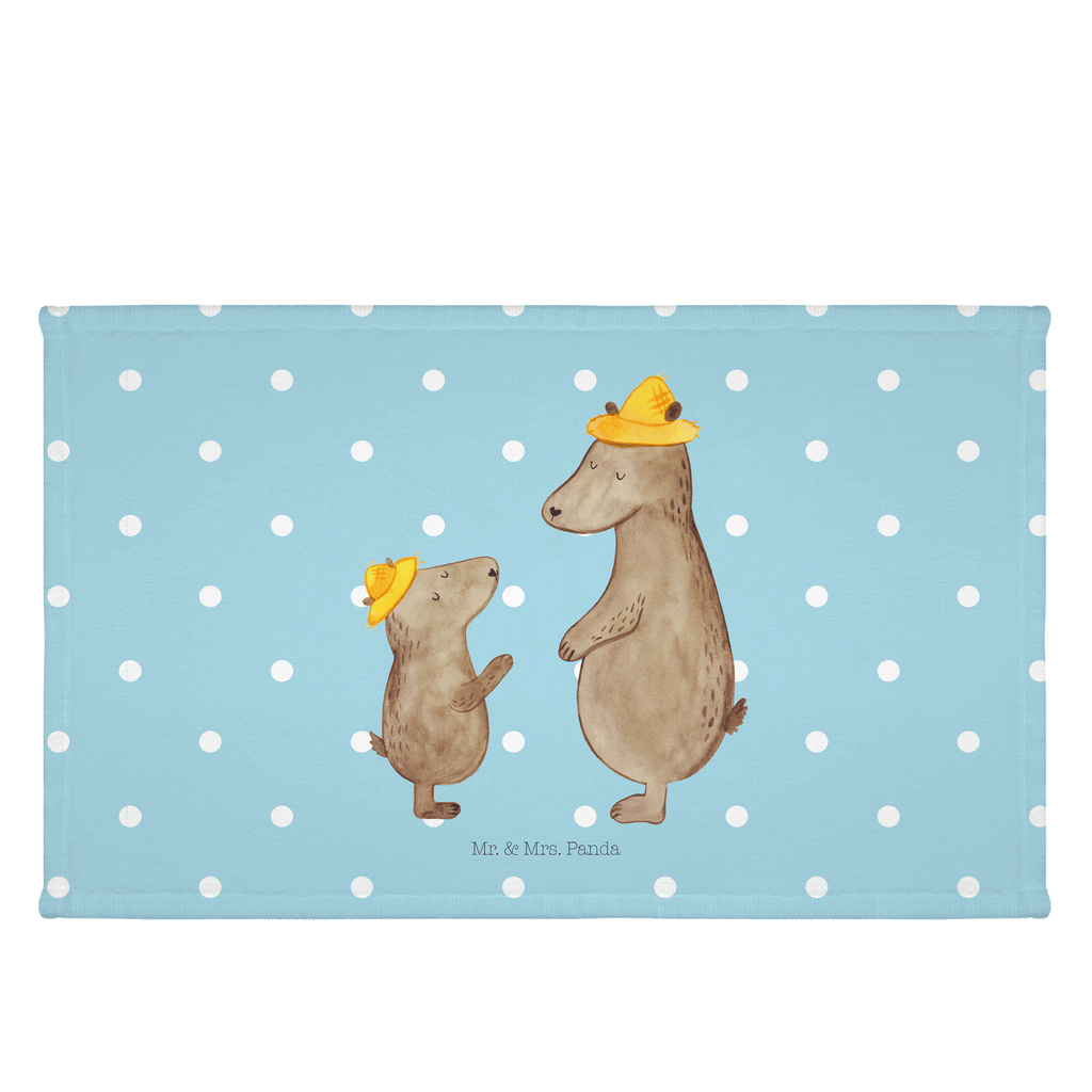 Gäste Handtuch Bären mit Hut Gästetuch, Reisehandtuch, Sport Handtuch, Frottier, Kinder Handtuch, Familie, Vatertag, Muttertag, Bruder, Schwester, Mama, Papa, Oma, Opa, Bär, Bären, Vater, Papi, Paps, Dad, Daddy, Lieblingsmensch, Sohn, Söhne, Kind, Kinder, Vater-Sohn, Family, Vorbild