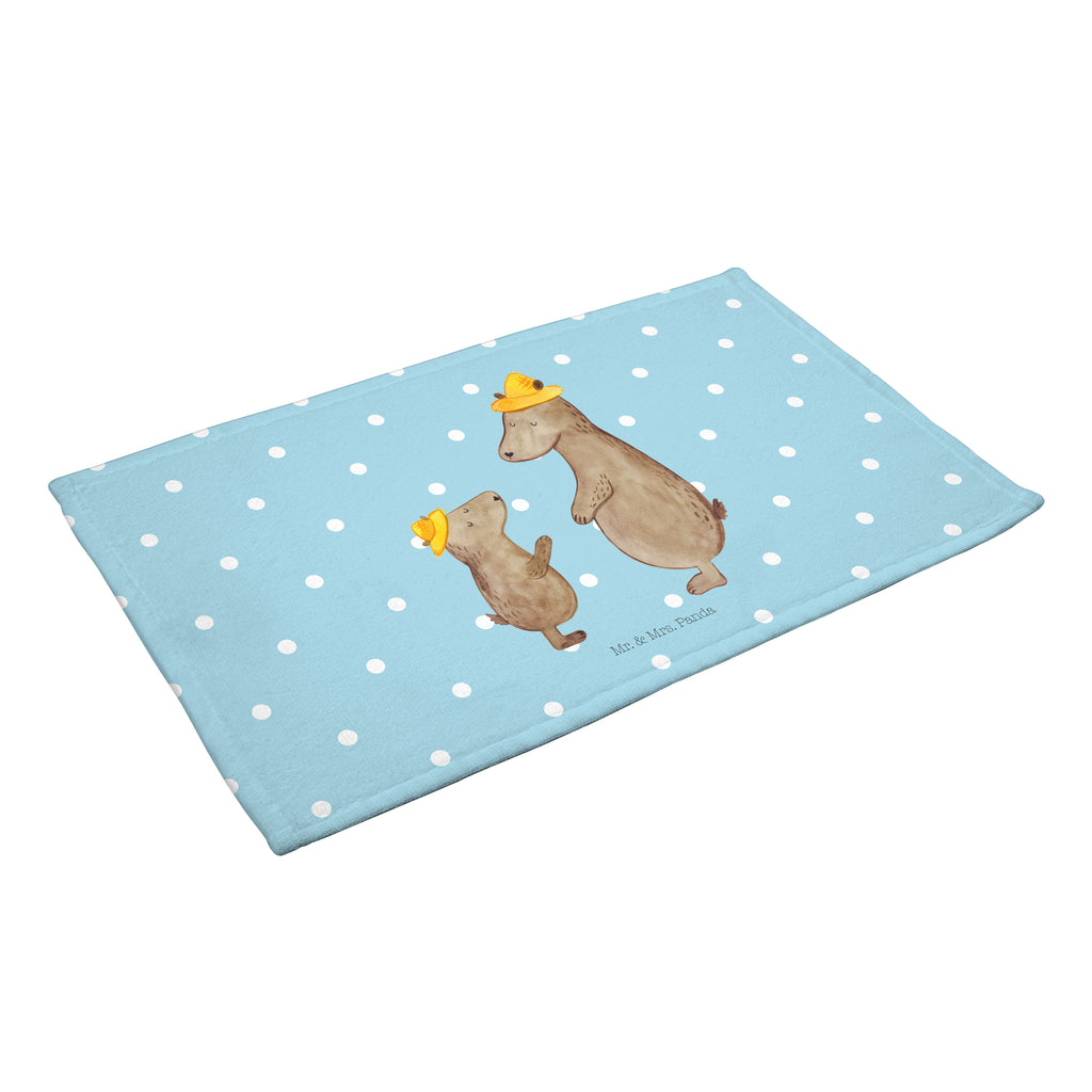 Gäste Handtuch Bären mit Hut Gästetuch, Reisehandtuch, Sport Handtuch, Frottier, Kinder Handtuch, Familie, Vatertag, Muttertag, Bruder, Schwester, Mama, Papa, Oma, Opa, Bär, Bären, Vater, Papi, Paps, Dad, Daddy, Lieblingsmensch, Sohn, Söhne, Kind, Kinder, Vater-Sohn, Family, Vorbild