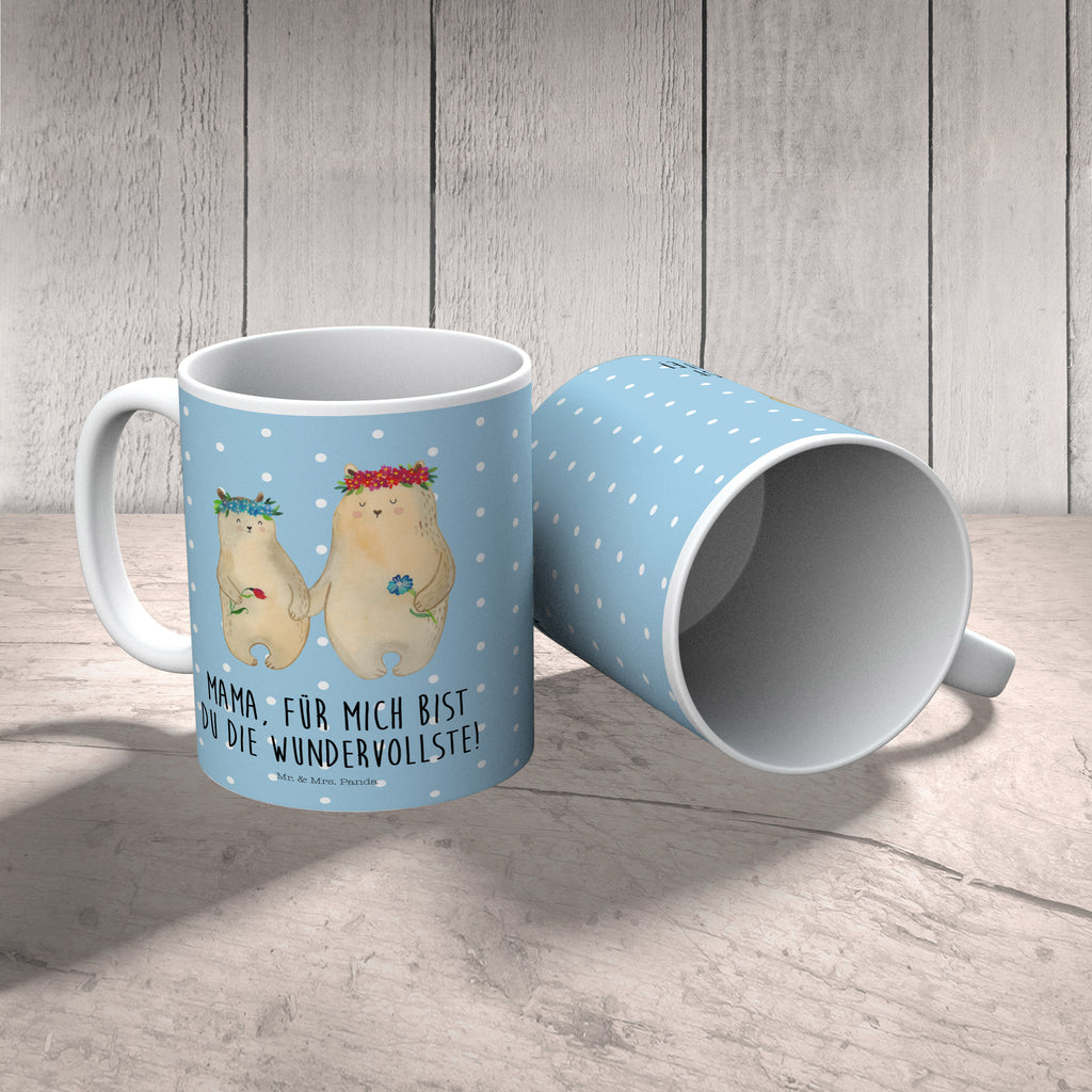 Kindertasse Bären mit Blumenkranz Kunststoff Tasse, Kindergarten, Tasse, Trinkbecher, Camping Becher, Kaffeetasse, Kunststoffbecher, Kindergartenbecher, Outdoorgeschirr, Kunststoffgeschirr, Reisebecher, Reisetasse, Kinderbecher, Familie, Vatertag, Muttertag, Bruder, Schwester, Mama, Papa, Oma, Opa, Bär, Bären, Mutter, Mutti, Mami, Lieblingsmensch, Lieblingsmama, beste Mutter, weltbeste Mama, Geschenk Mama. Muttertag, Tochter, Kind, Kinder, Töchter, Family, Vorbild