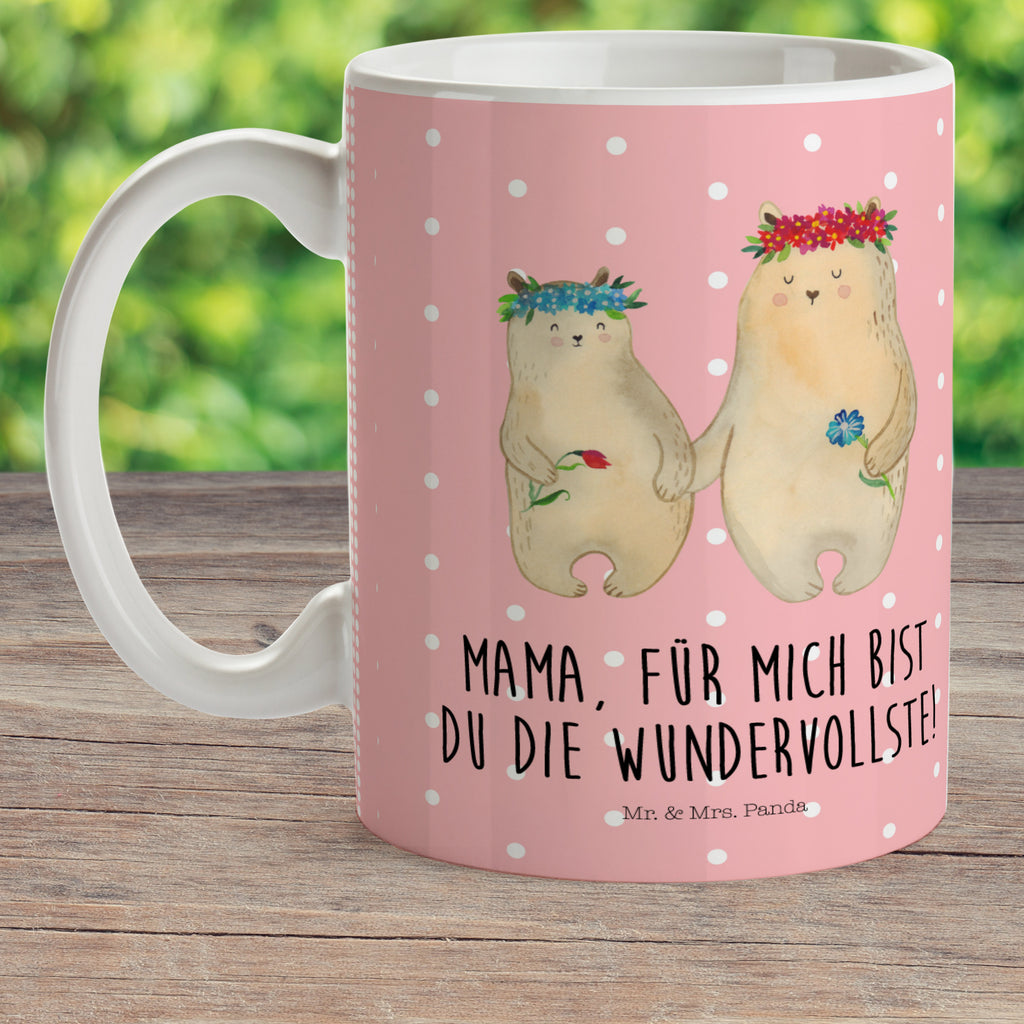 Kindertasse Bären mit Blumenkranz Kunststoff Tasse, Kindergarten, Tasse, Trinkbecher, Camping Becher, Kaffeetasse, Kunststoffbecher, Kindergartenbecher, Outdoorgeschirr, Kunststoffgeschirr, Reisebecher, Reisetasse, Kinderbecher, Familie, Vatertag, Muttertag, Bruder, Schwester, Mama, Papa, Oma, Opa, Bär, Bären, Mutter, Mutti, Mami, Lieblingsmensch, Lieblingsmama, beste Mutter, weltbeste Mama, Geschenk Mama. Muttertag, Tochter, Kind, Kinder, Töchter, Family, Vorbild