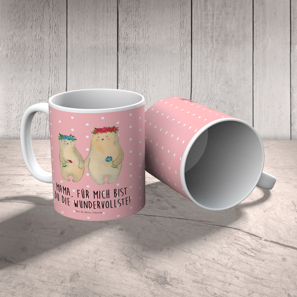 Kindertasse Bären mit Blumenkranz Kunststoff Tasse, Kindergarten, Tasse, Trinkbecher, Camping Becher, Kaffeetasse, Kunststoffbecher, Kindergartenbecher, Outdoorgeschirr, Kunststoffgeschirr, Reisebecher, Reisetasse, Kinderbecher, Familie, Vatertag, Muttertag, Bruder, Schwester, Mama, Papa, Oma, Opa, Bär, Bären, Mutter, Mutti, Mami, Lieblingsmensch, Lieblingsmama, beste Mutter, weltbeste Mama, Geschenk Mama. Muttertag, Tochter, Kind, Kinder, Töchter, Family, Vorbild