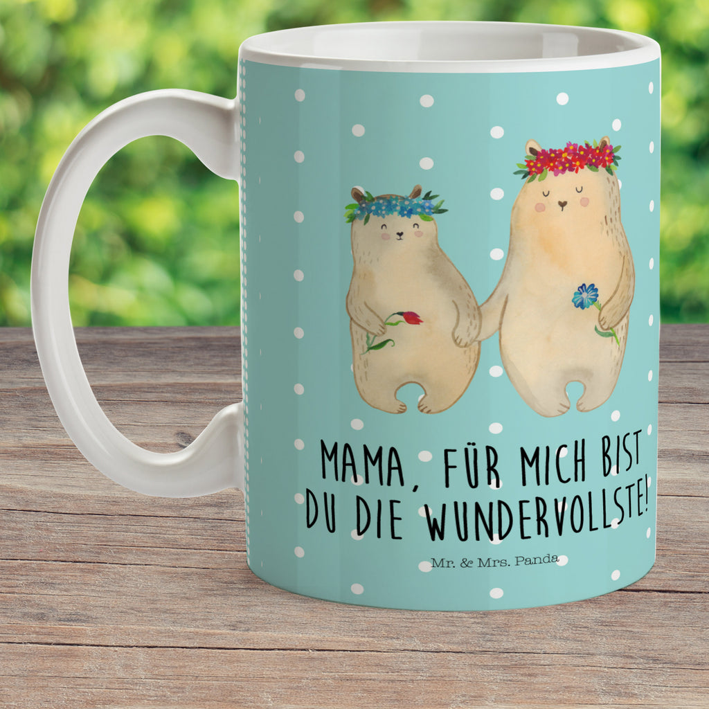 Kindertasse Bären mit Blumenkranz Kunststoff Tasse, Kindergarten, Tasse, Trinkbecher, Camping Becher, Kaffeetasse, Kunststoffbecher, Kindergartenbecher, Outdoorgeschirr, Kunststoffgeschirr, Reisebecher, Reisetasse, Kinderbecher, Familie, Vatertag, Muttertag, Bruder, Schwester, Mama, Papa, Oma, Opa, Bär, Bären, Mutter, Mutti, Mami, Lieblingsmensch, Lieblingsmama, beste Mutter, weltbeste Mama, Geschenk Mama. Muttertag, Tochter, Kind, Kinder, Töchter, Family, Vorbild