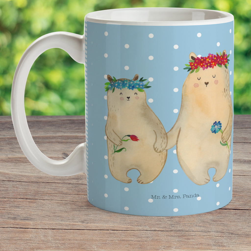 Kindertasse Bären mit Blumenkranz Kunststoff Tasse, Kindergarten, Tasse, Trinkbecher, Camping Becher, Kaffeetasse, Kunststoffbecher, Kindergartenbecher, Outdoorgeschirr, Kunststoffgeschirr, Reisebecher, Reisetasse, Kinderbecher, Familie, Vatertag, Muttertag, Bruder, Schwester, Mama, Papa, Oma, Opa, Bär, Bären, Mutter, Mutti, Mami, Lieblingsmensch, Lieblingsmama, beste Mutter, weltbeste Mama, Geschenk Mama. Muttertag, Tochter, Kind, Kinder, Töchter, Family, Vorbild