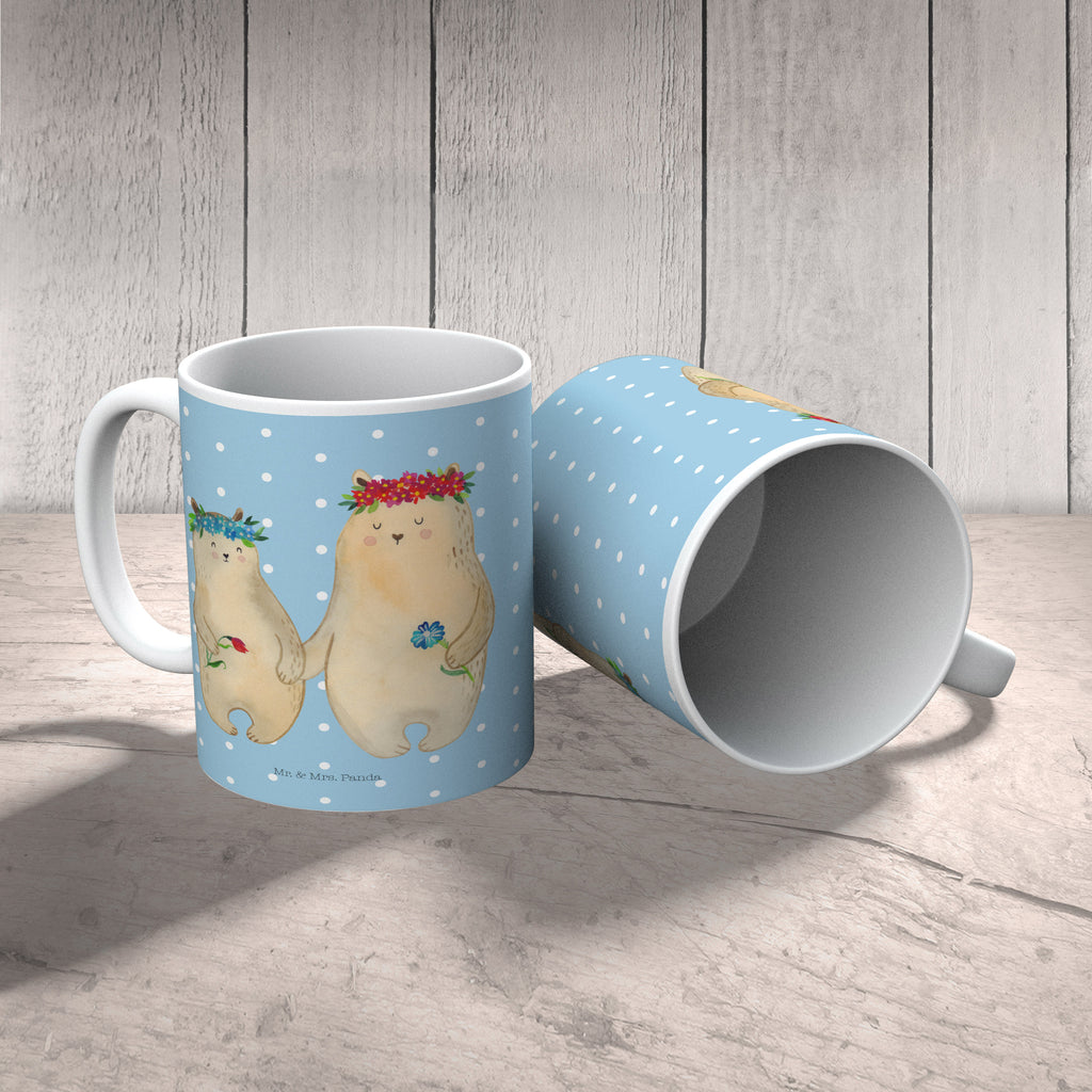 Kindertasse Bären mit Blumenkranz Kunststoff Tasse, Kindergarten, Tasse, Trinkbecher, Camping Becher, Kaffeetasse, Kunststoffbecher, Kindergartenbecher, Outdoorgeschirr, Kunststoffgeschirr, Reisebecher, Reisetasse, Kinderbecher, Familie, Vatertag, Muttertag, Bruder, Schwester, Mama, Papa, Oma, Opa, Bär, Bären, Mutter, Mutti, Mami, Lieblingsmensch, Lieblingsmama, beste Mutter, weltbeste Mama, Geschenk Mama. Muttertag, Tochter, Kind, Kinder, Töchter, Family, Vorbild