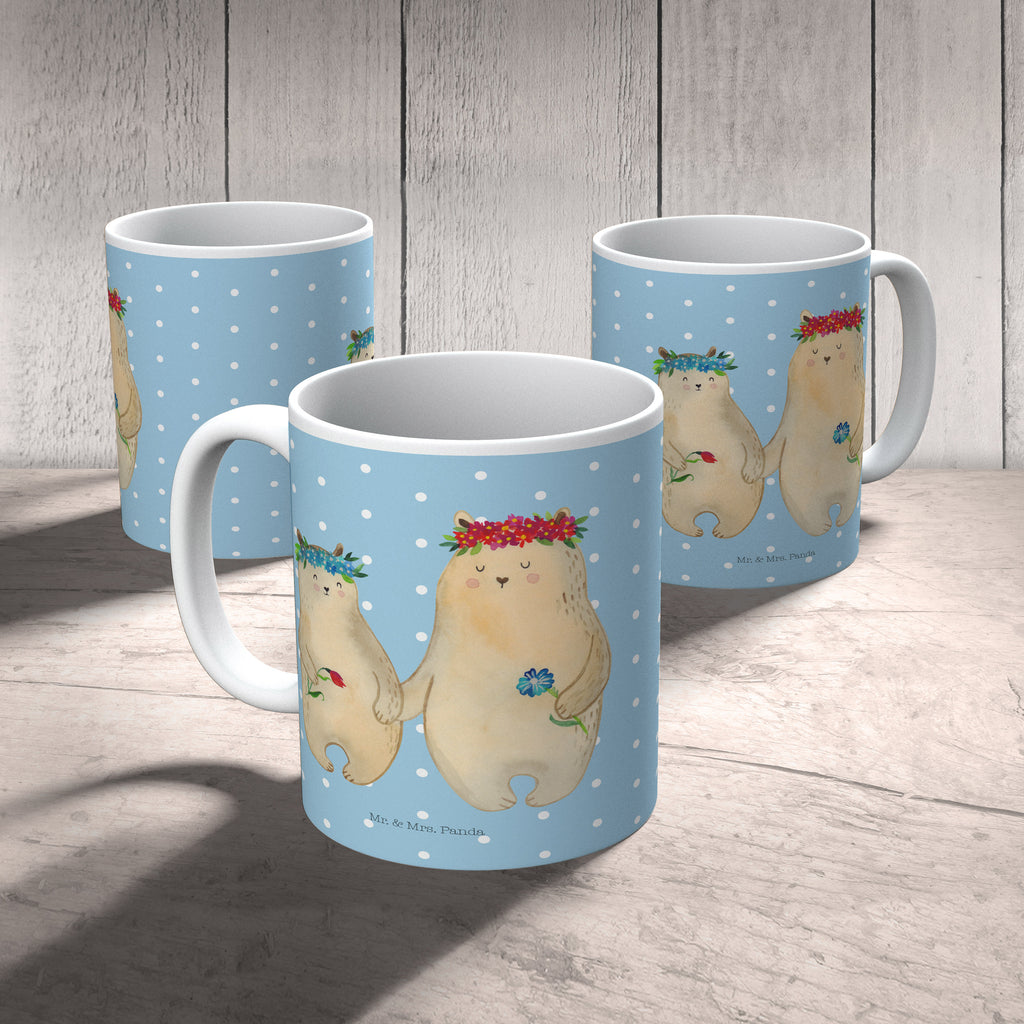 Kindertasse Bären mit Blumenkranz Kunststoff Tasse, Kindergarten, Tasse, Trinkbecher, Camping Becher, Kaffeetasse, Kunststoffbecher, Kindergartenbecher, Outdoorgeschirr, Kunststoffgeschirr, Reisebecher, Reisetasse, Kinderbecher, Familie, Vatertag, Muttertag, Bruder, Schwester, Mama, Papa, Oma, Opa, Bär, Bären, Mutter, Mutti, Mami, Lieblingsmensch, Lieblingsmama, beste Mutter, weltbeste Mama, Geschenk Mama. Muttertag, Tochter, Kind, Kinder, Töchter, Family, Vorbild