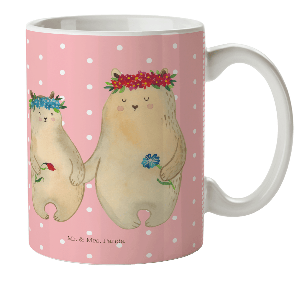 Kindertasse Bären mit Blumenkranz Kunststoff Tasse, Kindergarten, Tasse, Trinkbecher, Camping Becher, Kaffeetasse, Kunststoffbecher, Kindergartenbecher, Outdoorgeschirr, Kunststoffgeschirr, Reisebecher, Reisetasse, Kinderbecher, Familie, Vatertag, Muttertag, Bruder, Schwester, Mama, Papa, Oma, Opa, Bär, Bären, Mutter, Mutti, Mami, Lieblingsmensch, Lieblingsmama, beste Mutter, weltbeste Mama, Geschenk Mama. Muttertag, Tochter, Kind, Kinder, Töchter, Family, Vorbild