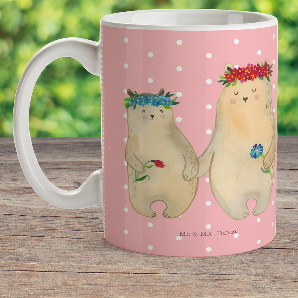 Kindertasse Bären mit Blumenkranz Kunststoff Tasse, Kindergarten, Tasse, Trinkbecher, Camping Becher, Kaffeetasse, Kunststoffbecher, Kindergartenbecher, Outdoorgeschirr, Kunststoffgeschirr, Reisebecher, Reisetasse, Kinderbecher, Familie, Vatertag, Muttertag, Bruder, Schwester, Mama, Papa, Oma, Opa, Bär, Bären, Mutter, Mutti, Mami, Lieblingsmensch, Lieblingsmama, beste Mutter, weltbeste Mama, Geschenk Mama. Muttertag, Tochter, Kind, Kinder, Töchter, Family, Vorbild