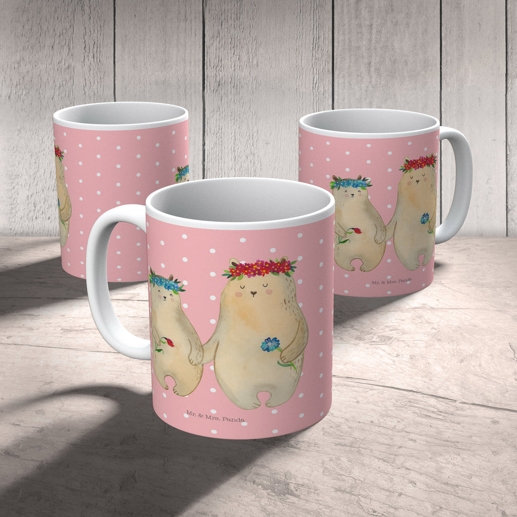 Kindertasse Bären mit Blumenkranz Kunststoff Tasse, Kindergarten, Tasse, Trinkbecher, Camping Becher, Kaffeetasse, Kunststoffbecher, Kindergartenbecher, Outdoorgeschirr, Kunststoffgeschirr, Reisebecher, Reisetasse, Kinderbecher, Familie, Vatertag, Muttertag, Bruder, Schwester, Mama, Papa, Oma, Opa, Bär, Bären, Mutter, Mutti, Mami, Lieblingsmensch, Lieblingsmama, beste Mutter, weltbeste Mama, Geschenk Mama. Muttertag, Tochter, Kind, Kinder, Töchter, Family, Vorbild