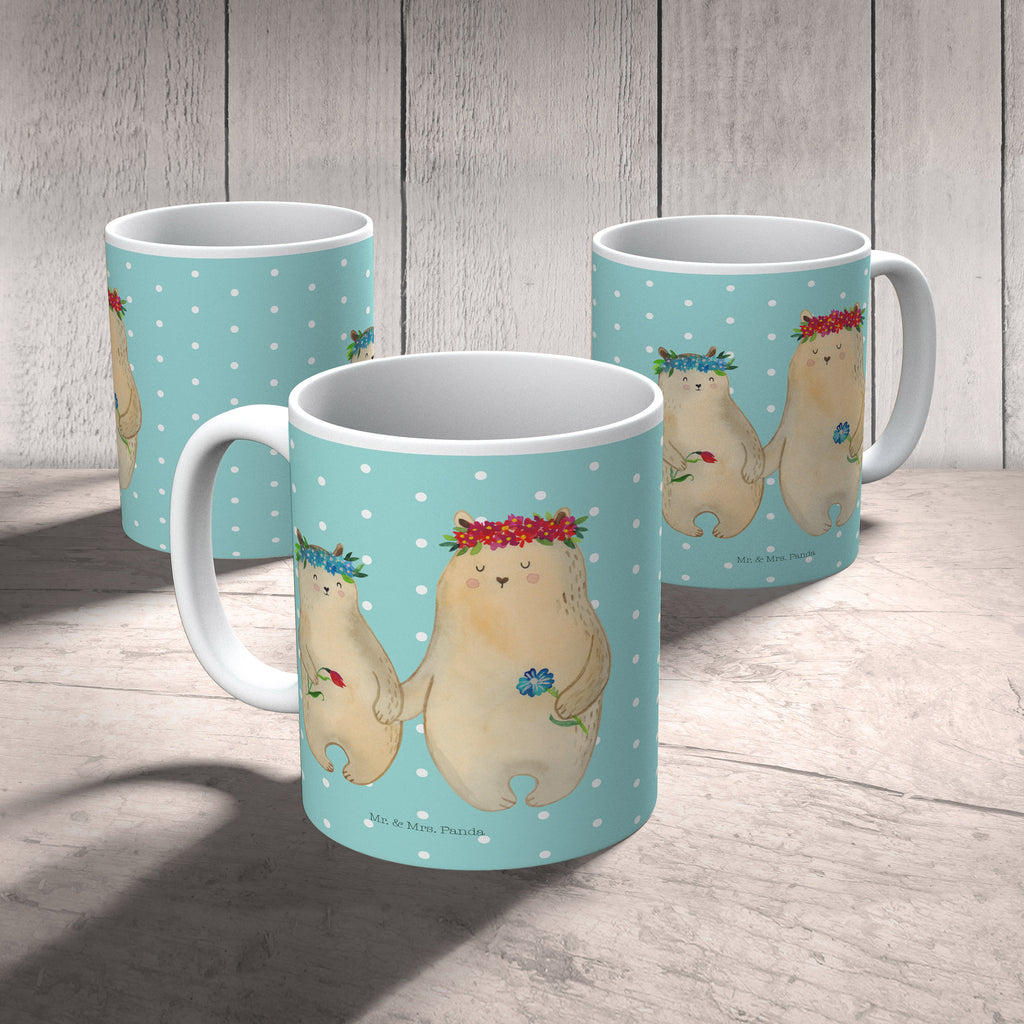 Kindertasse Bären mit Blumenkranz Kunststoff Tasse, Kindergarten, Tasse, Trinkbecher, Camping Becher, Kaffeetasse, Kunststoffbecher, Kindergartenbecher, Outdoorgeschirr, Kunststoffgeschirr, Reisebecher, Reisetasse, Kinderbecher, Familie, Vatertag, Muttertag, Bruder, Schwester, Mama, Papa, Oma, Opa, Bär, Bären, Mutter, Mutti, Mami, Lieblingsmensch, Lieblingsmama, beste Mutter, weltbeste Mama, Geschenk Mama. Muttertag, Tochter, Kind, Kinder, Töchter, Family, Vorbild