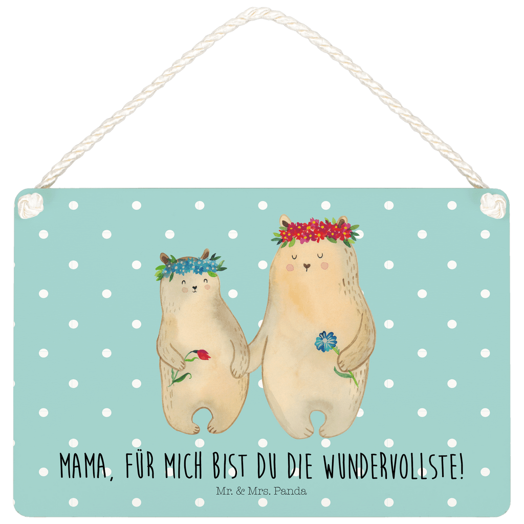 Deko Schild Bären mit Blumenkranz Dekoschild, Deko Schild, Schild, Tür Schild, Türschild, Holzschild, Wandschild, Wanddeko, Familie, Vatertag, Muttertag, Bruder, Schwester, Mama, Papa, Oma, Opa, Bär, Bären, Mutter, Mutti, Mami, Lieblingsmensch, Lieblingsmama, beste Mutter, weltbeste Mama, Geschenk Mama. Muttertag, Tochter, Kind, Kinder, Töchter, Family, Vorbild