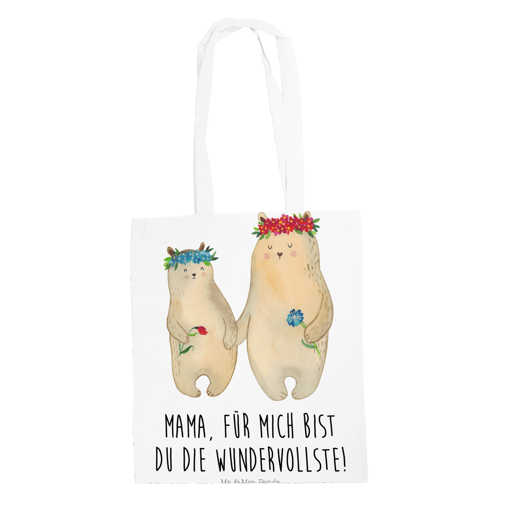 Tragetasche Bären mit Blumenkranz Beuteltasche, Beutel, Einkaufstasche, Jutebeutel, Stoffbeutel, Familie, Vatertag, Muttertag, Bruder, Schwester, Mama, Papa, Oma, Opa, Bär, Bären, Mutter, Mutti, Mami, Lieblingsmensch, Lieblingsmama, beste Mutter, weltbeste Mama, Geschenk Mama. Muttertag, Tochter, Kind, Kinder, Töchter, Family, Vorbild