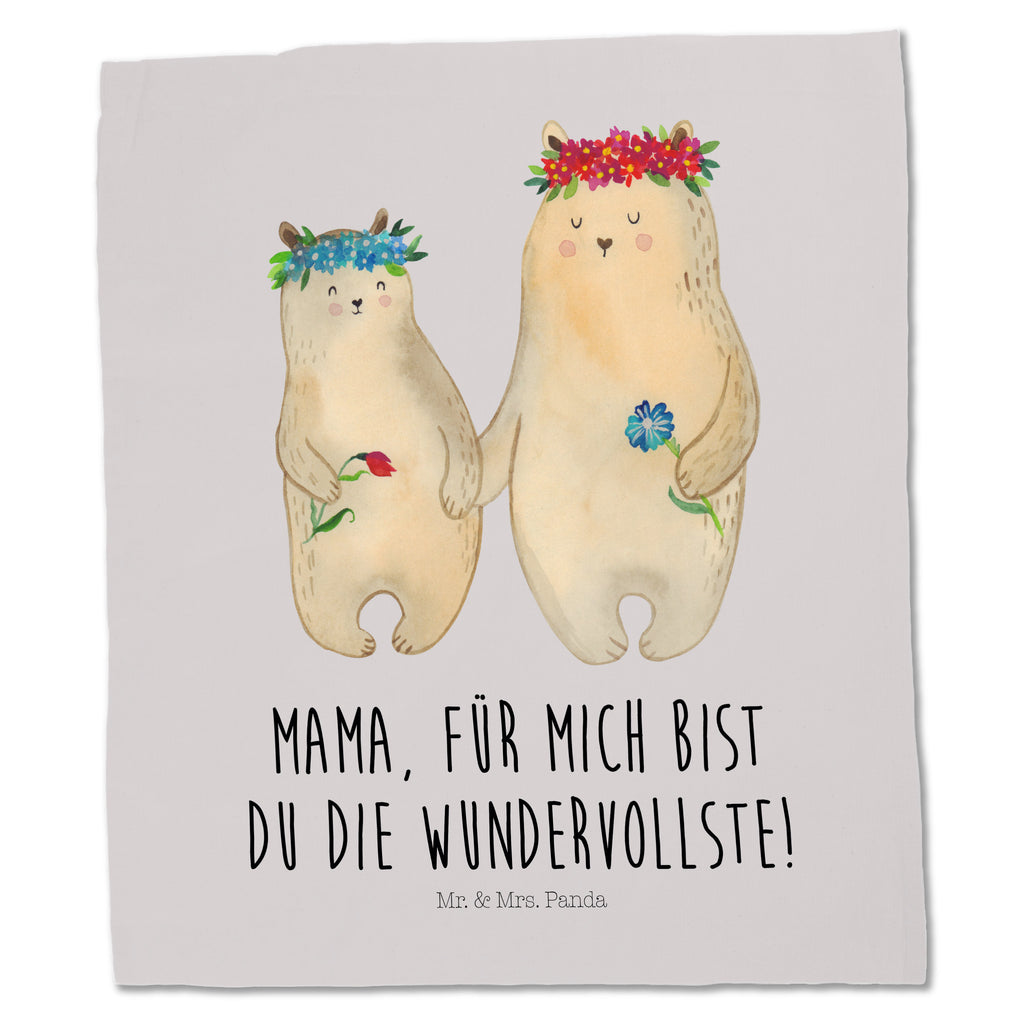 Tragetasche Bären mit Blumenkranz Beuteltasche, Beutel, Einkaufstasche, Jutebeutel, Stoffbeutel, Familie, Vatertag, Muttertag, Bruder, Schwester, Mama, Papa, Oma, Opa, Bär, Bären, Mutter, Mutti, Mami, Lieblingsmensch, Lieblingsmama, beste Mutter, weltbeste Mama, Geschenk Mama. Muttertag, Tochter, Kind, Kinder, Töchter, Family, Vorbild