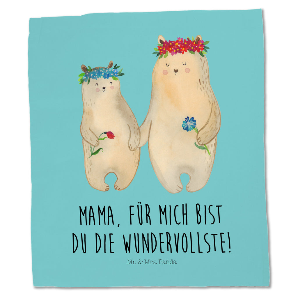 Tragetasche Bären mit Blumenkranz Beuteltasche, Beutel, Einkaufstasche, Jutebeutel, Stoffbeutel, Familie, Vatertag, Muttertag, Bruder, Schwester, Mama, Papa, Oma, Opa, Bär, Bären, Mutter, Mutti, Mami, Lieblingsmensch, Lieblingsmama, beste Mutter, weltbeste Mama, Geschenk Mama. Muttertag, Tochter, Kind, Kinder, Töchter, Family, Vorbild