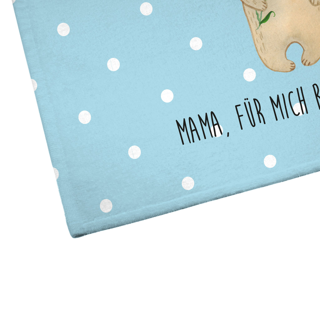 Gäste Handtuch Bären mit Blumenkranz Gästetuch, Reisehandtuch, Sport Handtuch, Frottier, Kinder Handtuch, Familie, Vatertag, Muttertag, Bruder, Schwester, Mama, Papa, Oma, Opa, Bär, Bären, Mutter, Mutti, Mami, Lieblingsmensch, Lieblingsmama, beste Mutter, weltbeste Mama, Geschenk Mama. Muttertag, Tochter, Kind, Kinder, Töchter, Family, Vorbild