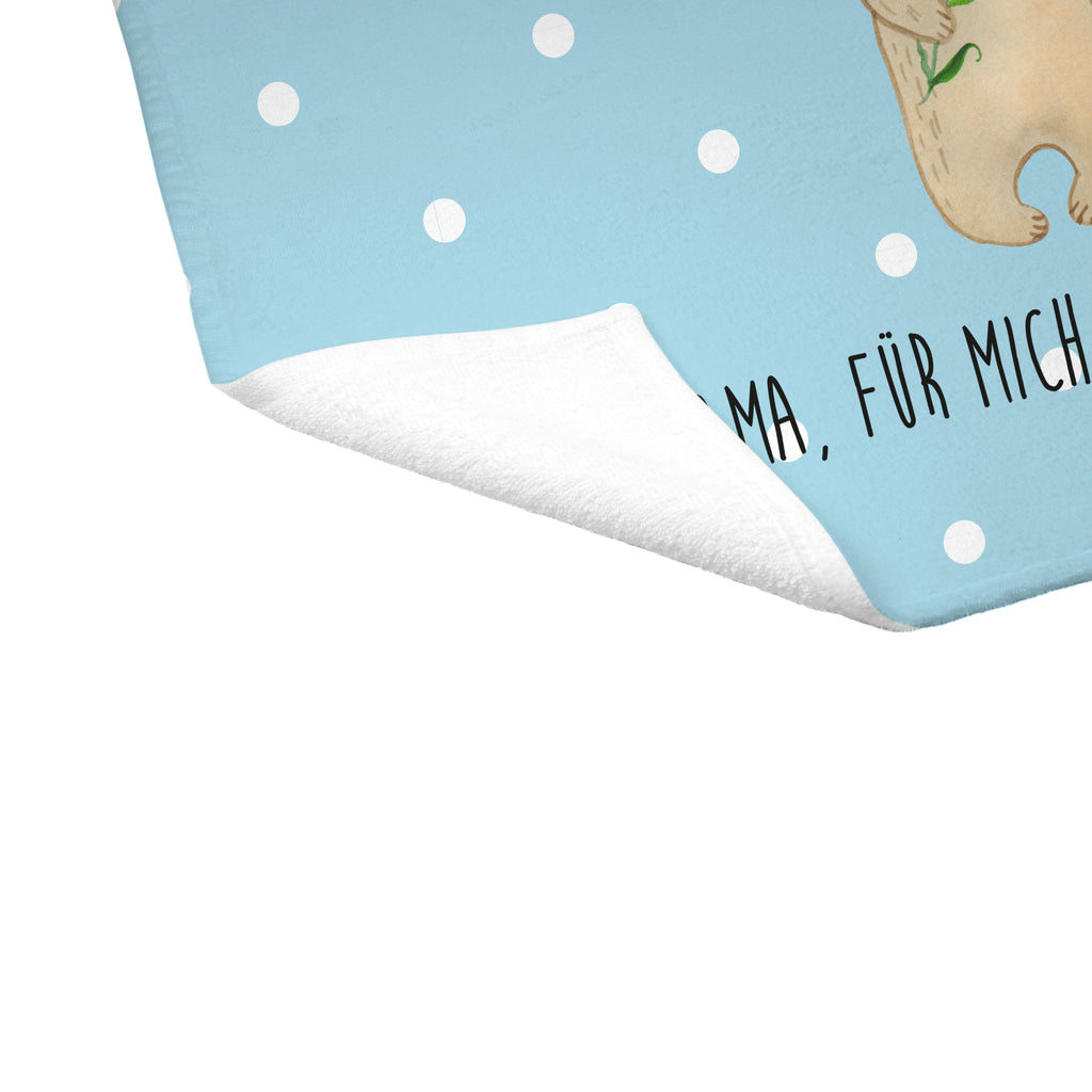 Gäste Handtuch Bären mit Blumenkranz Gästetuch, Reisehandtuch, Sport Handtuch, Frottier, Kinder Handtuch, Familie, Vatertag, Muttertag, Bruder, Schwester, Mama, Papa, Oma, Opa, Bär, Bären, Mutter, Mutti, Mami, Lieblingsmensch, Lieblingsmama, beste Mutter, weltbeste Mama, Geschenk Mama. Muttertag, Tochter, Kind, Kinder, Töchter, Family, Vorbild