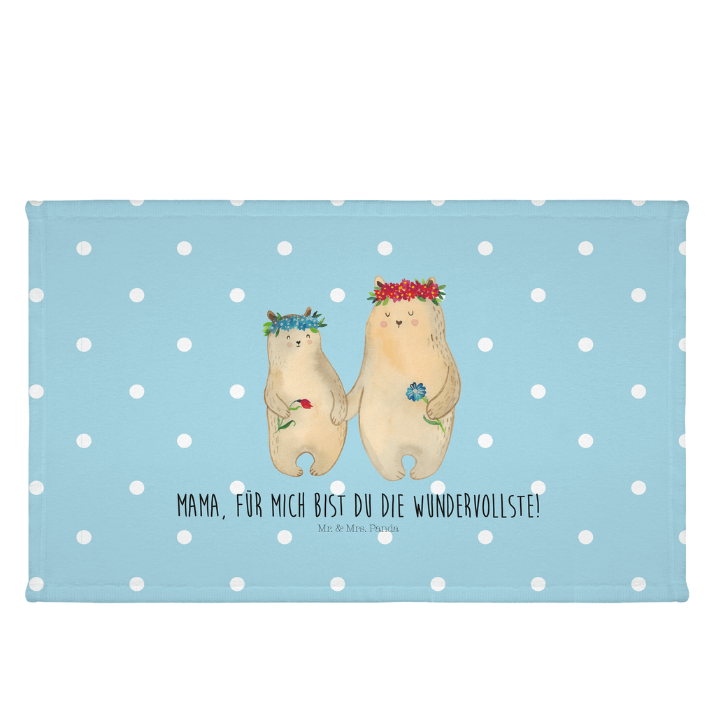 50 x 100 Handtuch Bären mit Blumenkranz Handtuch, Badehandtuch, Badezimmer, Handtücher, groß, Kinder, Baby, Familie, Vatertag, Muttertag, Bruder, Schwester, Mama, Papa, Oma, Opa, Bär, Bären, Mutter, Mutti, Mami, Lieblingsmensch, Lieblingsmama, beste Mutter, weltbeste Mama, Geschenk Mama. Muttertag, Tochter, Kind, Töchter, Family, Vorbild