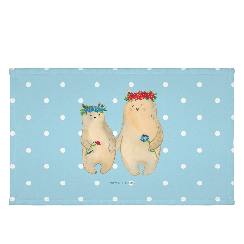 50 x 100 Handtuch Bären mit Blumenkranz Handtuch, Badehandtuch, Badezimmer, Handtücher, groß, Kinder, Baby, Familie, Vatertag, Muttertag, Bruder, Schwester, Mama, Papa, Oma, Opa, Bär, Bären, Mutter, Mutti, Mami, Lieblingsmensch, Lieblingsmama, beste Mutter, weltbeste Mama, Geschenk Mama. Muttertag, Tochter, Kind, Töchter, Family, Vorbild