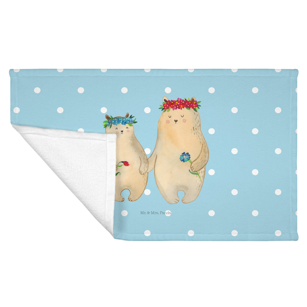 50 x 100 Handtuch Bären mit Blumenkranz Handtuch, Badehandtuch, Badezimmer, Handtücher, groß, Kinder, Baby, Familie, Vatertag, Muttertag, Bruder, Schwester, Mama, Papa, Oma, Opa, Bär, Bären, Mutter, Mutti, Mami, Lieblingsmensch, Lieblingsmama, beste Mutter, weltbeste Mama, Geschenk Mama. Muttertag, Tochter, Kind, Töchter, Family, Vorbild