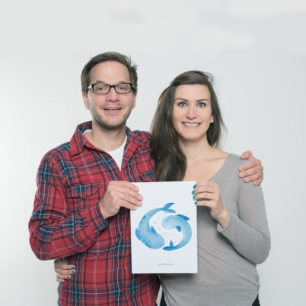 Poster Sternzeichen Fische Poster, Wandposter, Bild, Wanddeko, Küchenposter, Kinderposter, Wanddeko Bild, Raumdekoration, Wanddekoration, Handgemaltes Poster, Mr. & Mrs. Panda Poster, Designposter, Kunstdruck, Posterdruck, Tierkreiszeichen, Sternzeichen, Horoskop, Astrologie, Aszendent, Fisch, Fische Geschenk, Fische Sternzeichen, Fische Sternbild, Geschenk Februar, Geschenk März, Geburtstag Februar, Geburtstag März