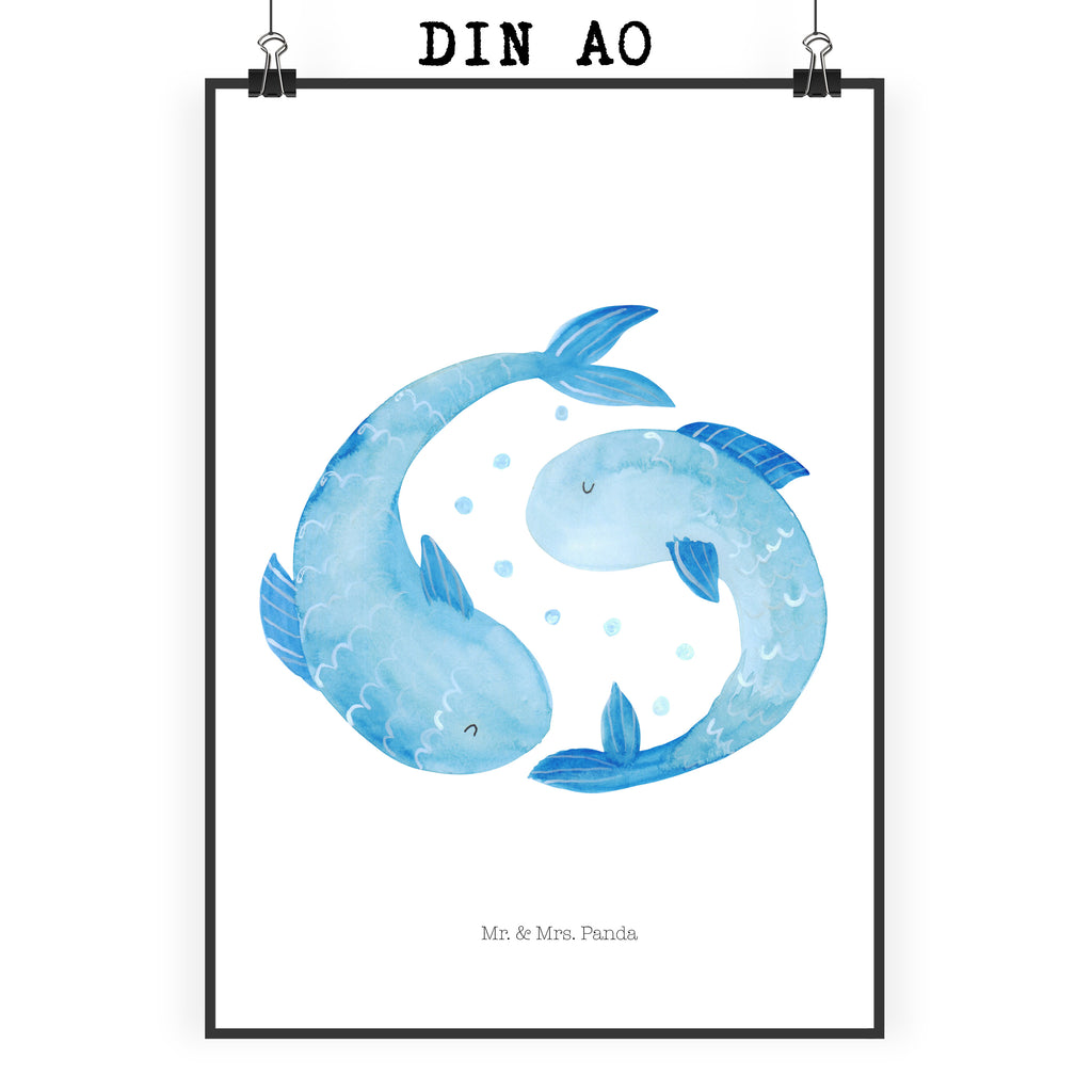 Poster Sternzeichen Fische Poster, Wandposter, Bild, Wanddeko, Küchenposter, Kinderposter, Wanddeko Bild, Raumdekoration, Wanddekoration, Handgemaltes Poster, Mr. & Mrs. Panda Poster, Designposter, Kunstdruck, Posterdruck, Tierkreiszeichen, Sternzeichen, Horoskop, Astrologie, Aszendent, Fisch, Fische Geschenk, Fische Sternzeichen, Fische Sternbild, Geschenk Februar, Geschenk März, Geburtstag Februar, Geburtstag März