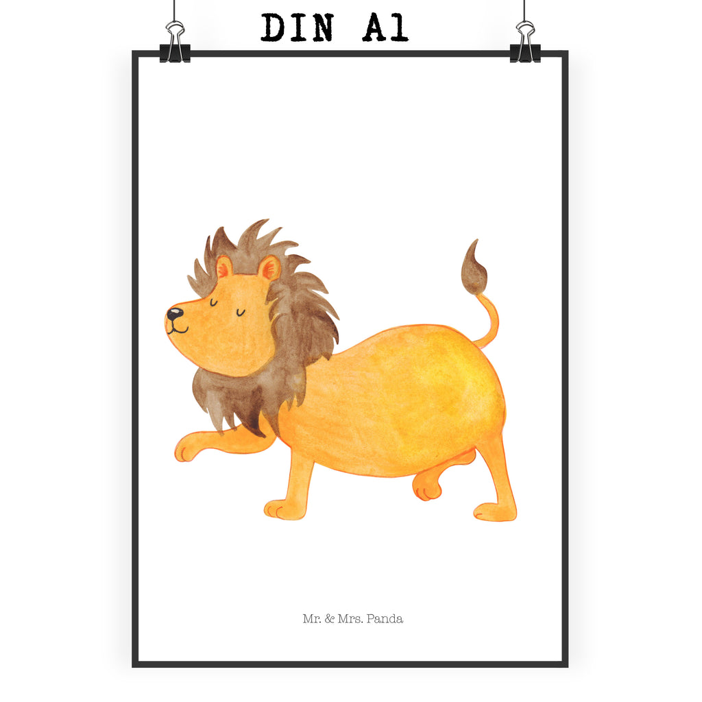 Poster Sternzeichen Löwe Poster, Wandposter, Bild, Wanddeko, Küchenposter, Kinderposter, Wanddeko Bild, Raumdekoration, Wanddekoration, Handgemaltes Poster, Mr. & Mrs. Panda Poster, Designposter, Kunstdruck, Posterdruck, Tierkreiszeichen, Sternzeichen, Horoskop, Astrologie, Aszendent, Löwe Geschenk, Löwe Sternzeichen, Geschenk Juli, Geburtstag Juli, Geschenk August, Geburtstag August, König der Tiere