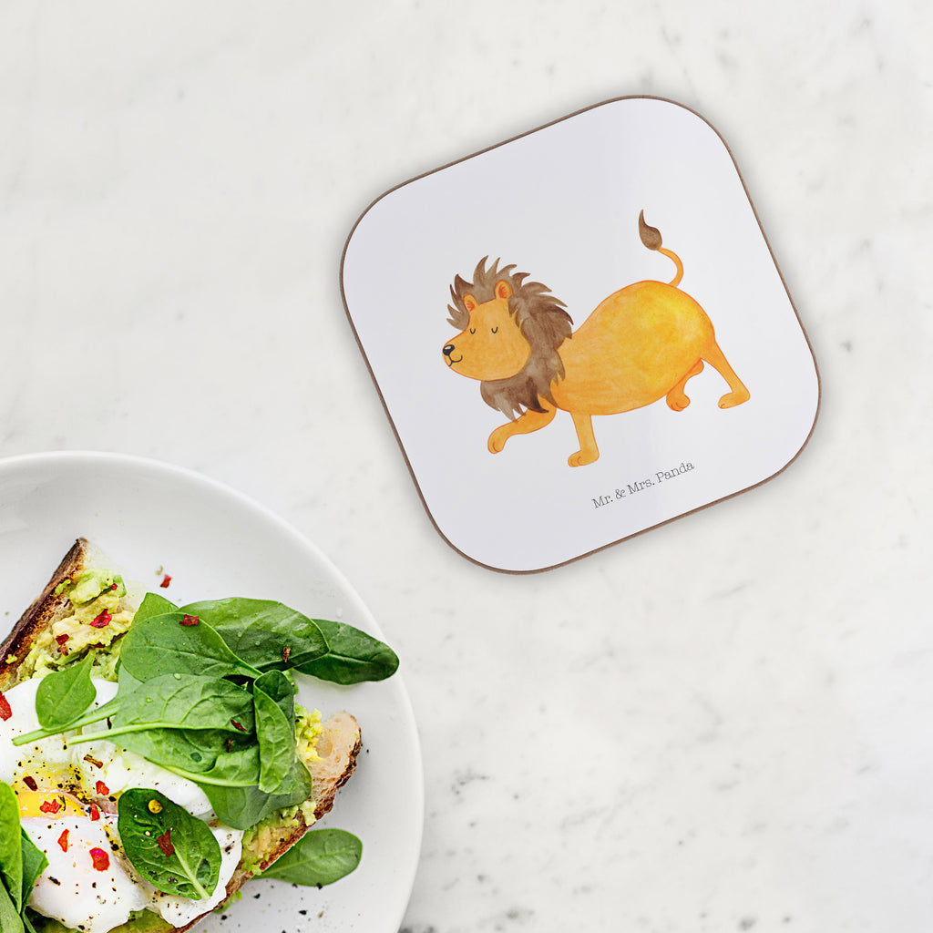 Quadratische Untersetzer Sternzeichen Löwe Bierdeckel, Glasuntersetzer, Untersetzer Gläser, Getränkeuntersetzer, Tierkreiszeichen, Sternzeichen, Horoskop, Astrologie, Aszendent, Löwe Geschenk, Löwe Sternzeichen, Geschenk Juli, Geburtstag Juli, Geschenk August, Geburtstag August, König der Tiere