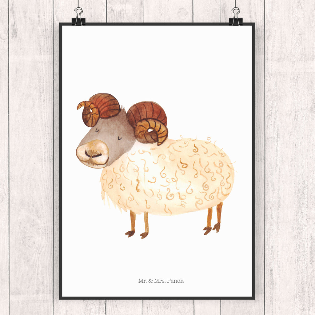 Poster Sternzeichen Widder Poster, Wandposter, Bild, Wanddeko, Küchenposter, Kinderposter, Wanddeko Bild, Raumdekoration, Wanddekoration, Handgemaltes Poster, Mr. & Mrs. Panda Poster, Designposter, Kunstdruck, Posterdruck, Tierkreiszeichen, Sternzeichen, Horoskop, Astrologie, Aszendent, Widder Geschenk, Widder Sternzeichen, Geschenk März, Geschenk April, Geburtstag März, Geburtstag April, Bock, Schafbock