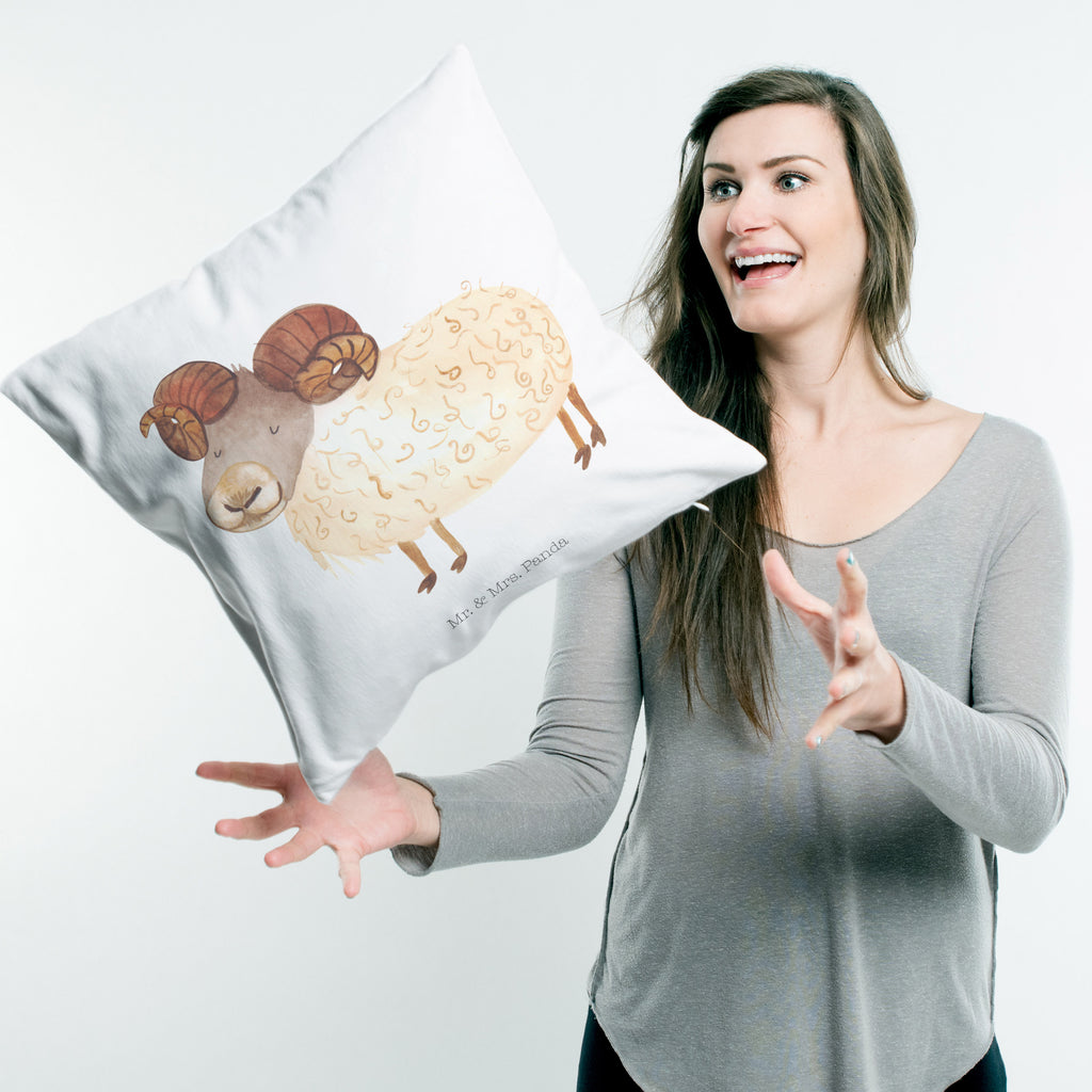 40x40 Kissen Sternzeichen Widder Kissenhülle, Kopfkissen, Sofakissen, Dekokissen, Motivkissen, Tierkreiszeichen, Sternzeichen, Horoskop, Astrologie, Aszendent, Widder Geschenk, Widder Sternzeichen, Geschenk März, Geschenk April, Geburtstag März, Geburtstag April, Bock, Schafbock