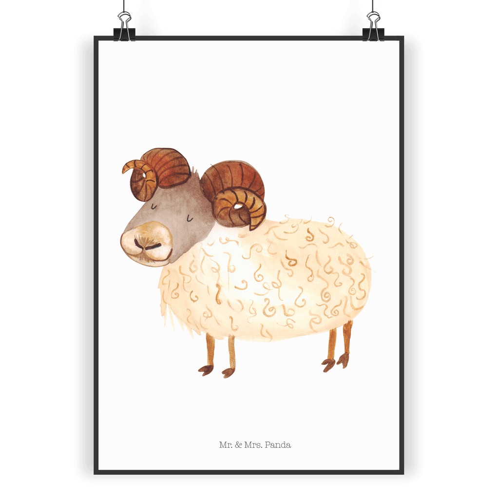 Poster Sternzeichen Widder Poster, Wandposter, Bild, Wanddeko, Küchenposter, Kinderposter, Wanddeko Bild, Raumdekoration, Wanddekoration, Handgemaltes Poster, Mr. & Mrs. Panda Poster, Designposter, Kunstdruck, Posterdruck, Tierkreiszeichen, Sternzeichen, Horoskop, Astrologie, Aszendent, Widder Geschenk, Widder Sternzeichen, Geschenk März, Geschenk April, Geburtstag März, Geburtstag April, Bock, Schafbock