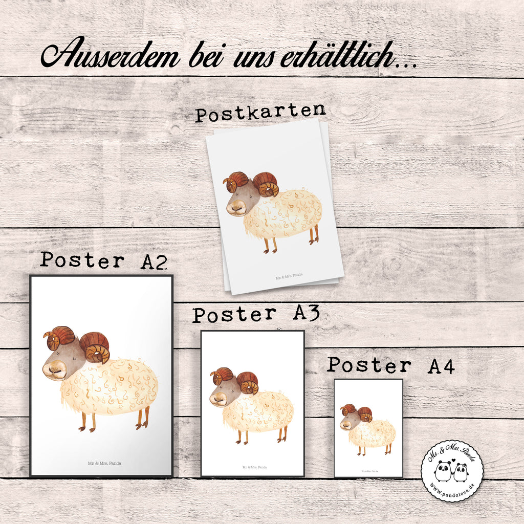 Poster Sternzeichen Widder Poster, Wandposter, Bild, Wanddeko, Küchenposter, Kinderposter, Wanddeko Bild, Raumdekoration, Wanddekoration, Handgemaltes Poster, Mr. & Mrs. Panda Poster, Designposter, Kunstdruck, Posterdruck, Tierkreiszeichen, Sternzeichen, Horoskop, Astrologie, Aszendent, Widder Geschenk, Widder Sternzeichen, Geschenk März, Geschenk April, Geburtstag März, Geburtstag April, Bock, Schafbock