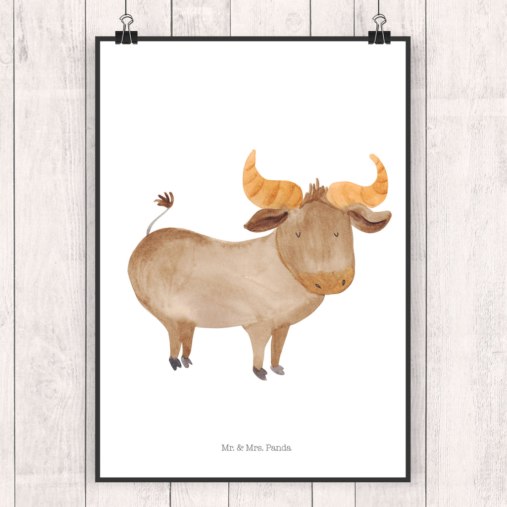 Poster Sternzeichen Stier Poster, Wandposter, Bild, Wanddeko, Küchenposter, Kinderposter, Wanddeko Bild, Raumdekoration, Wanddekoration, Handgemaltes Poster, Mr. & Mrs. Panda Poster, Designposter, Kunstdruck, Posterdruck, Tierkreiszeichen, Sternzeichen, Horoskop, Astrologie, Aszendent, Stier, Stier Geschenk, Stier Sternzeichen, Geschenk Mai, Geschenk April, Geburtstag Mai, Geburtstag April, Rind, Ochse