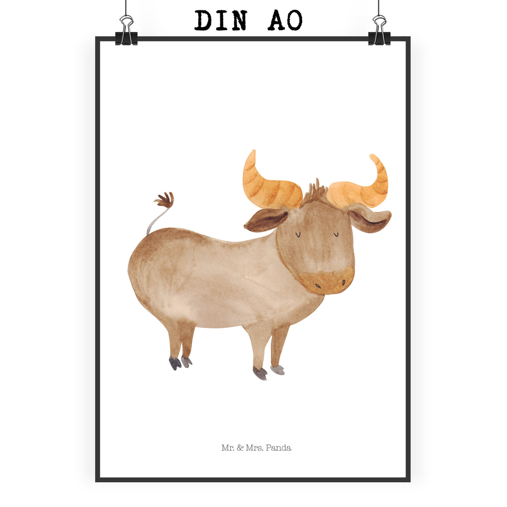 Poster Sternzeichen Stier Poster, Wandposter, Bild, Wanddeko, Küchenposter, Kinderposter, Wanddeko Bild, Raumdekoration, Wanddekoration, Handgemaltes Poster, Mr. & Mrs. Panda Poster, Designposter, Kunstdruck, Posterdruck, Tierkreiszeichen, Sternzeichen, Horoskop, Astrologie, Aszendent, Stier, Stier Geschenk, Stier Sternzeichen, Geschenk Mai, Geschenk April, Geburtstag Mai, Geburtstag April, Rind, Ochse