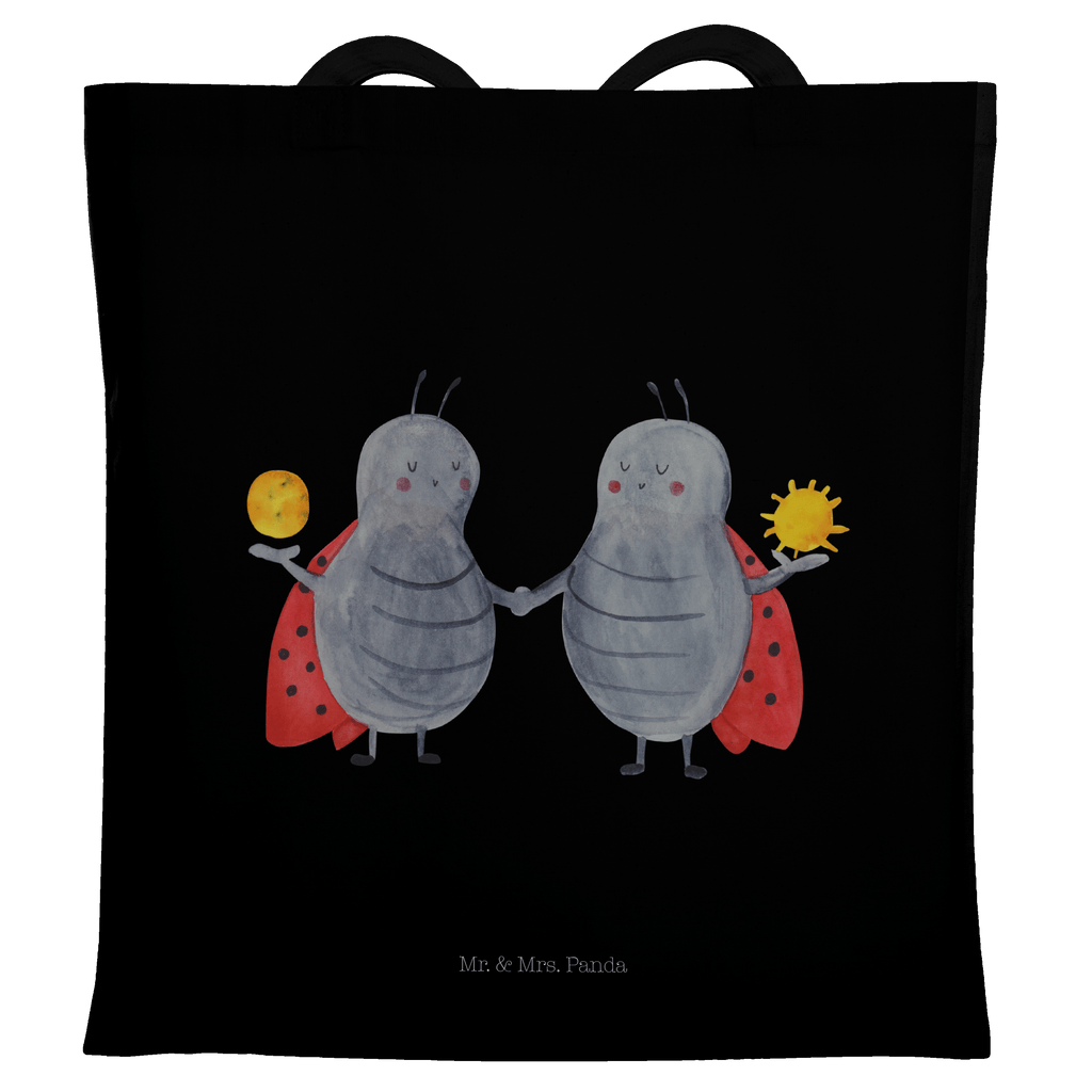 Tragetasche Sternzeichen Zwilling Beuteltasche, Beutel, Einkaufstasche, Jutebeutel, Stoffbeutel, Tierkreiszeichen, Sternzeichen, Horoskop, Astrologie, Aszendent, Zwillinge, Zwilling Geschenk, Zwilling Sternzeichen, Geburtstag Mai, Geschenk Mai, Geschenk Juni, Marienkäfer, Glückskäfer, Zwillingsbruder, Zwillingsschwester