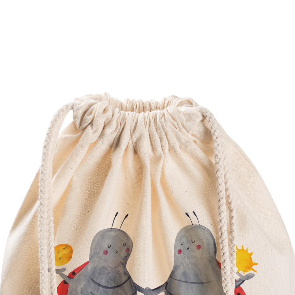 Sportbeutel Sternzeichen Zwilling Turnbeutel, Beutel, Sporttasche, Tasche, Stoffbeutel, Tierkreiszeichen, Sternzeichen, Horoskop, Astrologie, Aszendent, Zwillinge, Zwilling Geschenk, Zwilling Sternzeichen, Geburtstag Mai, Geschenk Mai, Geschenk Juni, Marienkäfer, Glückskäfer, Zwillingsbruder, Zwillingsschwester