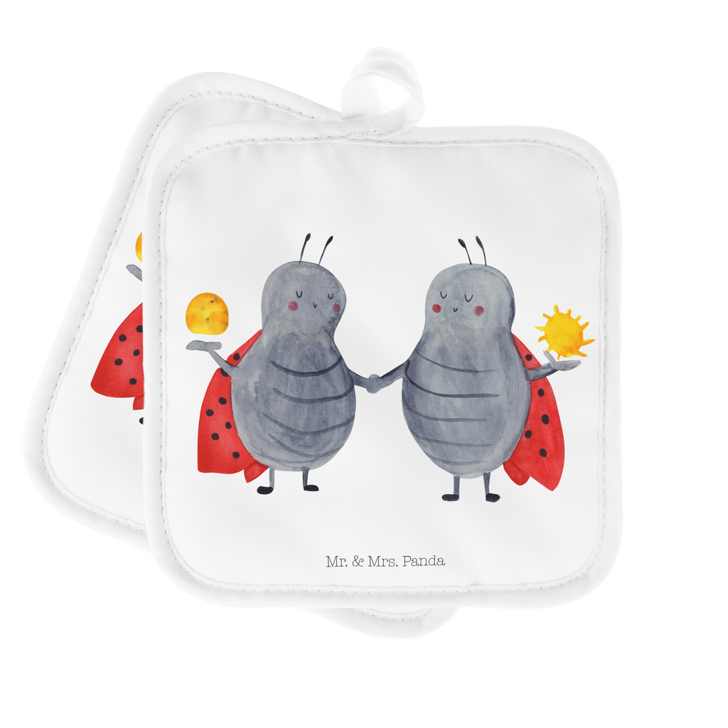 2er Set Topflappen  Sternzeichen Zwilling Topflappen, Topfuntersetzer, Ofenhandschuh, Topflappen Set, Topflappen lustig, Topflappen mit Spruch, Tierkreiszeichen, Sternzeichen, Horoskop, Astrologie, Aszendent, Zwillinge, Zwilling Geschenk, Zwilling Sternzeichen, Geburtstag Mai, Geschenk Mai, Geschenk Juni, Marienkäfer, Glückskäfer, Zwillingsbruder, Zwillingsschwester