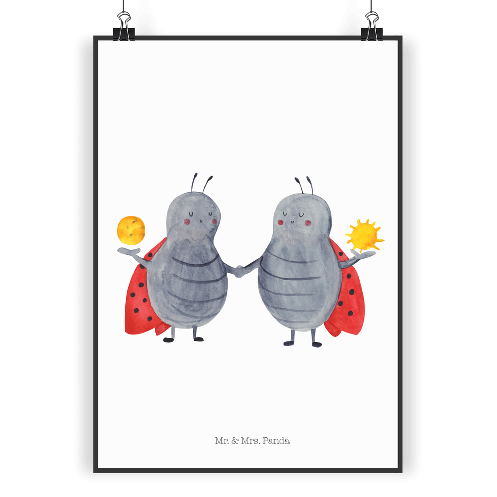 Poster Sternzeichen Zwilling Poster, Wandposter, Bild, Wanddeko, Küchenposter, Kinderposter, Wanddeko Bild, Raumdekoration, Wanddekoration, Handgemaltes Poster, Mr. & Mrs. Panda Poster, Designposter, Kunstdruck, Posterdruck, Tierkreiszeichen, Sternzeichen, Horoskop, Astrologie, Aszendent, Zwillinge, Zwilling Geschenk, Zwilling Sternzeichen, Geburtstag Mai, Geschenk Mai, Geschenk Juni, Marienkäfer, Glückskäfer, Zwillingsbruder, Zwillingsschwester