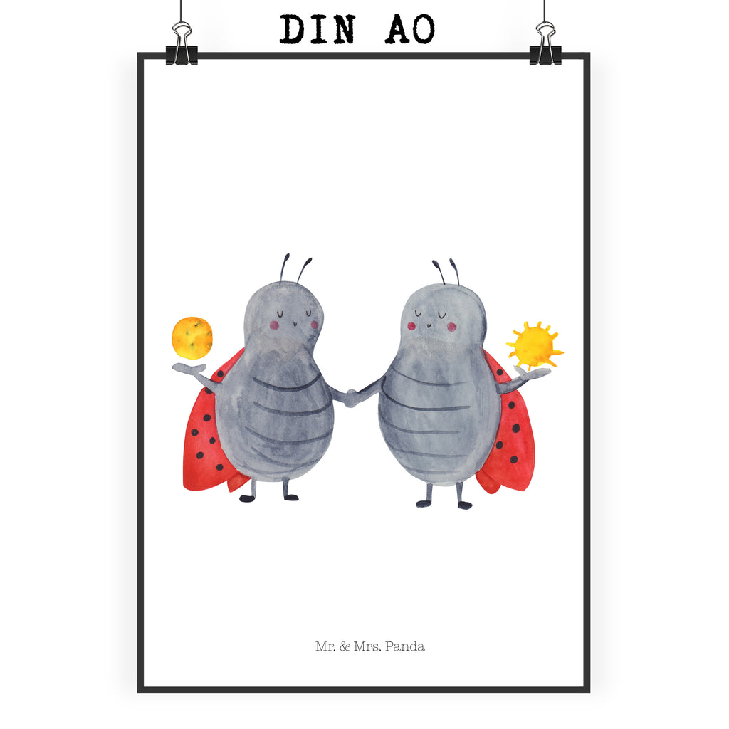 Poster Sternzeichen Zwilling Poster, Wandposter, Bild, Wanddeko, Küchenposter, Kinderposter, Wanddeko Bild, Raumdekoration, Wanddekoration, Handgemaltes Poster, Mr. & Mrs. Panda Poster, Designposter, Kunstdruck, Posterdruck, Tierkreiszeichen, Sternzeichen, Horoskop, Astrologie, Aszendent, Zwillinge, Zwilling Geschenk, Zwilling Sternzeichen, Geburtstag Mai, Geschenk Mai, Geschenk Juni, Marienkäfer, Glückskäfer, Zwillingsbruder, Zwillingsschwester