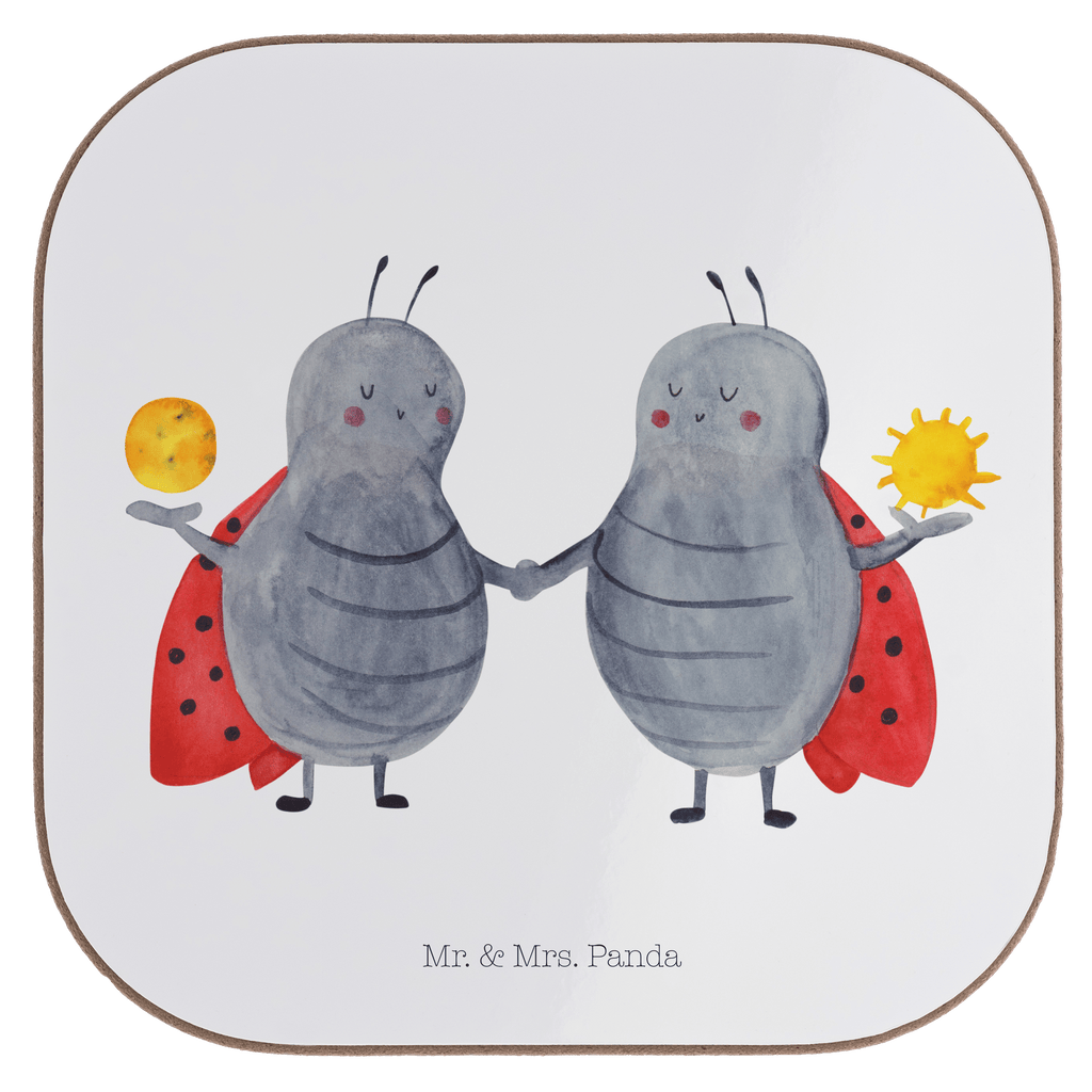 Quadratische Untersetzer Sternzeichen Zwilling Bierdeckel, Glasuntersetzer, Untersetzer Gläser, Getränkeuntersetzer, Tierkreiszeichen, Sternzeichen, Horoskop, Astrologie, Aszendent, Zwillinge, Zwilling Geschenk, Zwilling Sternzeichen, Geburtstag Mai, Geschenk Mai, Geschenk Juni, Marienkäfer, Glückskäfer, Zwillingsbruder, Zwillingsschwester