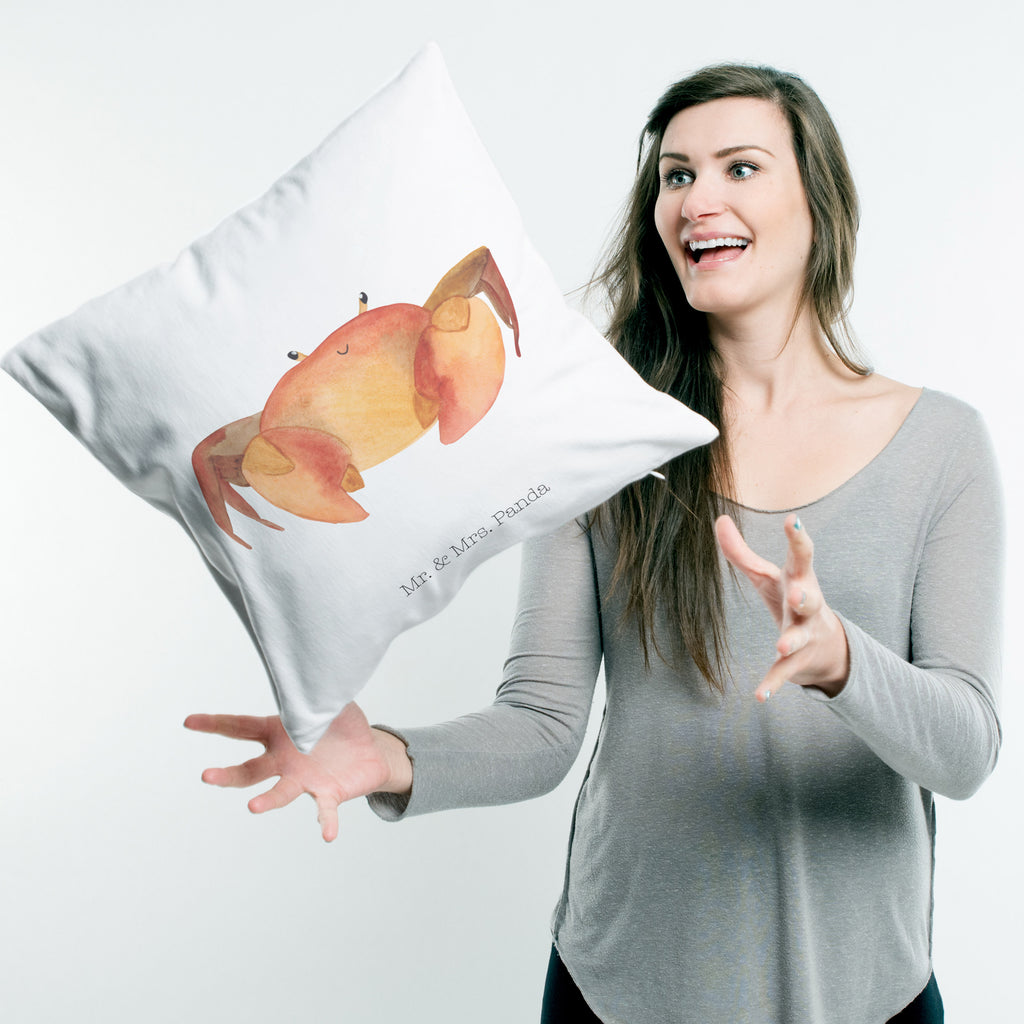 40x40 Kissen Sternzeichen Krebs Kissenhülle, Kopfkissen, Sofakissen, Dekokissen, Motivkissen, Tierkreiszeichen, Sternzeichen, Horoskop, Astrologie, Aszendent, Krebse, Krebs Geschenk, Krebs Sternzeichen, Geschenk Juni, Geschenk Juli, Geburtstag Juni, Geburtstag Juli, Krabbe, Meerestier, Geschenk Meer