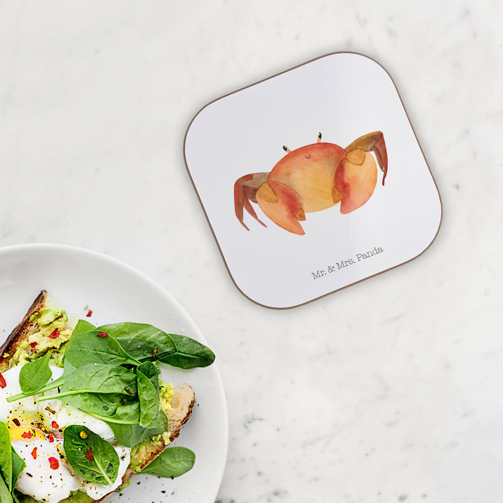 Quadratische Untersetzer Sternzeichen Krebs Bierdeckel, Glasuntersetzer, Untersetzer Gläser, Getränkeuntersetzer, Tierkreiszeichen, Sternzeichen, Horoskop, Astrologie, Aszendent, Krebse, Krebs Geschenk, Krebs Sternzeichen, Geschenk Juni, Geschenk Juli, Geburtstag Juni, Geburtstag Juli, Krabbe, Meerestier, Geschenk Meer