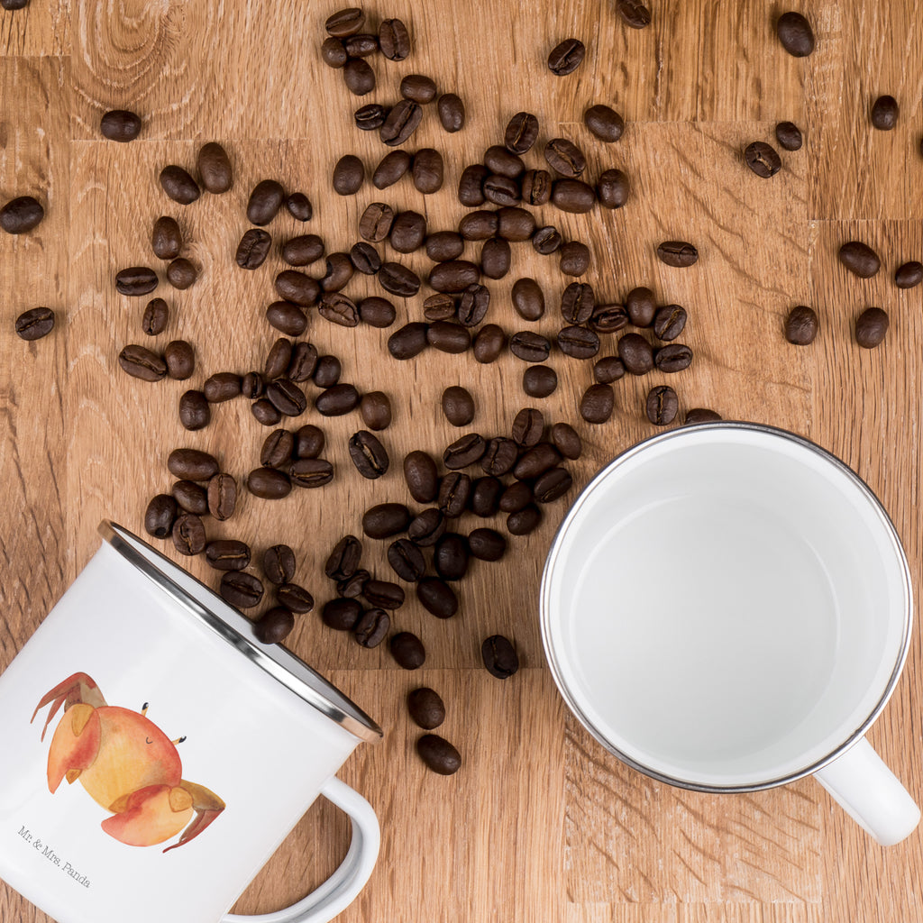 Camping Emaille Tasse Sternzeichen Krebs Campingtasse, Trinkbecher, Metalltasse, Outdoor Tasse, Emaille Trinkbecher, Blechtasse Outdoor, Emaille Campingbecher, Edelstahl Trinkbecher, Metalltasse für Camping, Kaffee Blechtasse, Camping Tasse Metall, Tierkreiszeichen, Sternzeichen, Horoskop, Astrologie, Aszendent, Krebse, Krebs Geschenk, Krebs Sternzeichen, Geschenk Juni, Geschenk Juli, Geburtstag Juni, Geburtstag Juli, Krabbe, Meerestier, Geschenk Meer