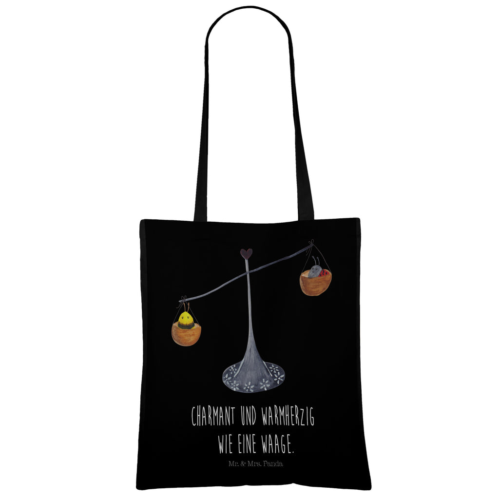 Tragetasche Sternzeichen Waage Beuteltasche, Beutel, Einkaufstasche, Jutebeutel, Stoffbeutel, Tierkreiszeichen, Sternzeichen, Horoskop, Astrologie, Aszendent, Waage, Waage Geschenk, Waage Sternzeichen, Geschenk Oktober, Geschenk September, Geburtstag Oktober, Geburtstag September, Gleichgewicht, Marienkäfer, Hummel, Biene