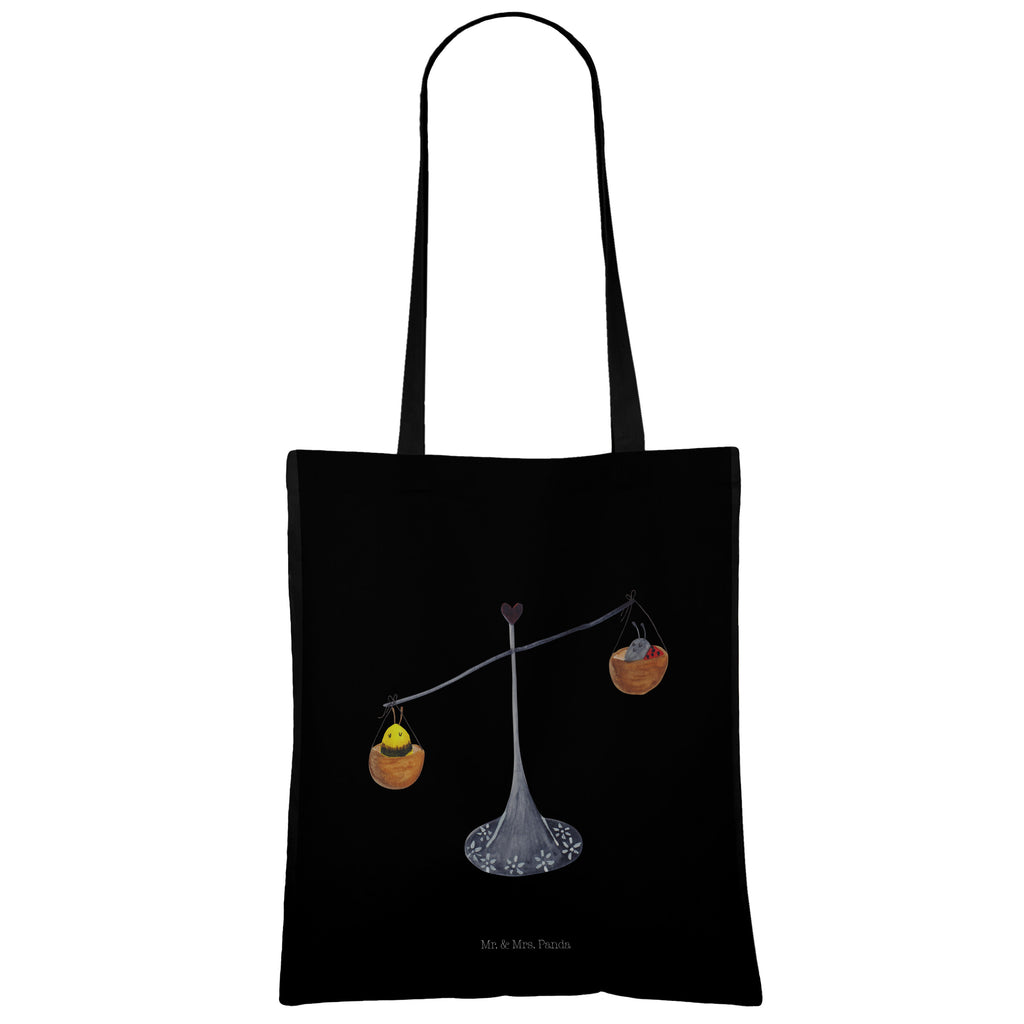 Tragetasche Sternzeichen Waage Beuteltasche, Beutel, Einkaufstasche, Jutebeutel, Stoffbeutel, Tierkreiszeichen, Sternzeichen, Horoskop, Astrologie, Aszendent, Waage, Waage Geschenk, Waage Sternzeichen, Geschenk Oktober, Geschenk September, Geburtstag Oktober, Geburtstag September, Gleichgewicht, Marienkäfer, Hummel, Biene