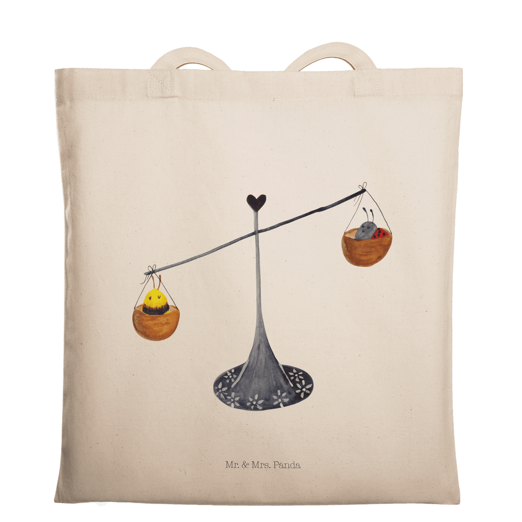 Tragetasche Sternzeichen Waage Beuteltasche, Beutel, Einkaufstasche, Jutebeutel, Stoffbeutel, Tierkreiszeichen, Sternzeichen, Horoskop, Astrologie, Aszendent, Waage, Waage Geschenk, Waage Sternzeichen, Geschenk Oktober, Geschenk September, Geburtstag Oktober, Geburtstag September, Gleichgewicht, Marienkäfer, Hummel, Biene
